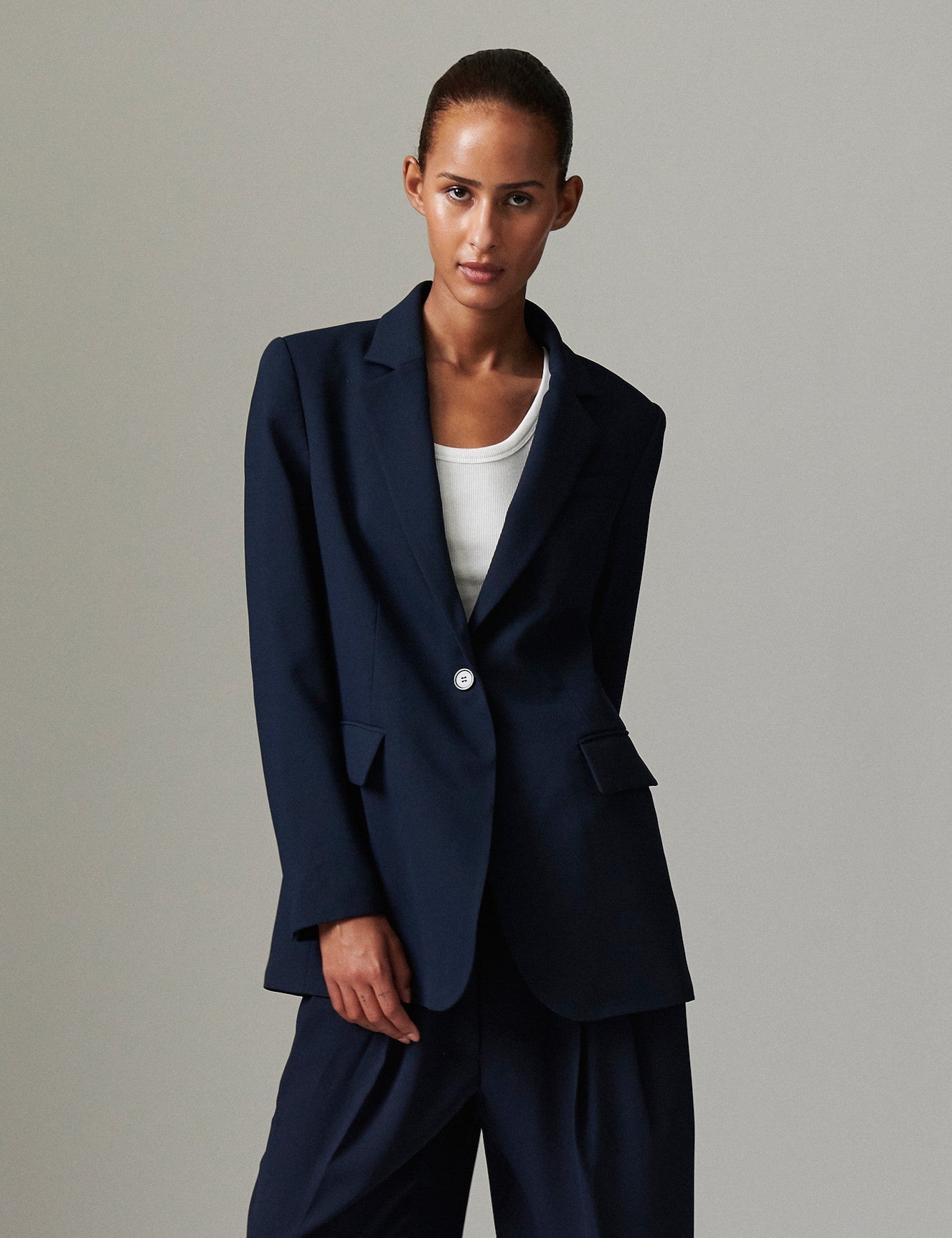 DAY Birger ét Mikkelsen Elton - Classic Gabardine Blazer 194020 DARK SAPPHIRE.