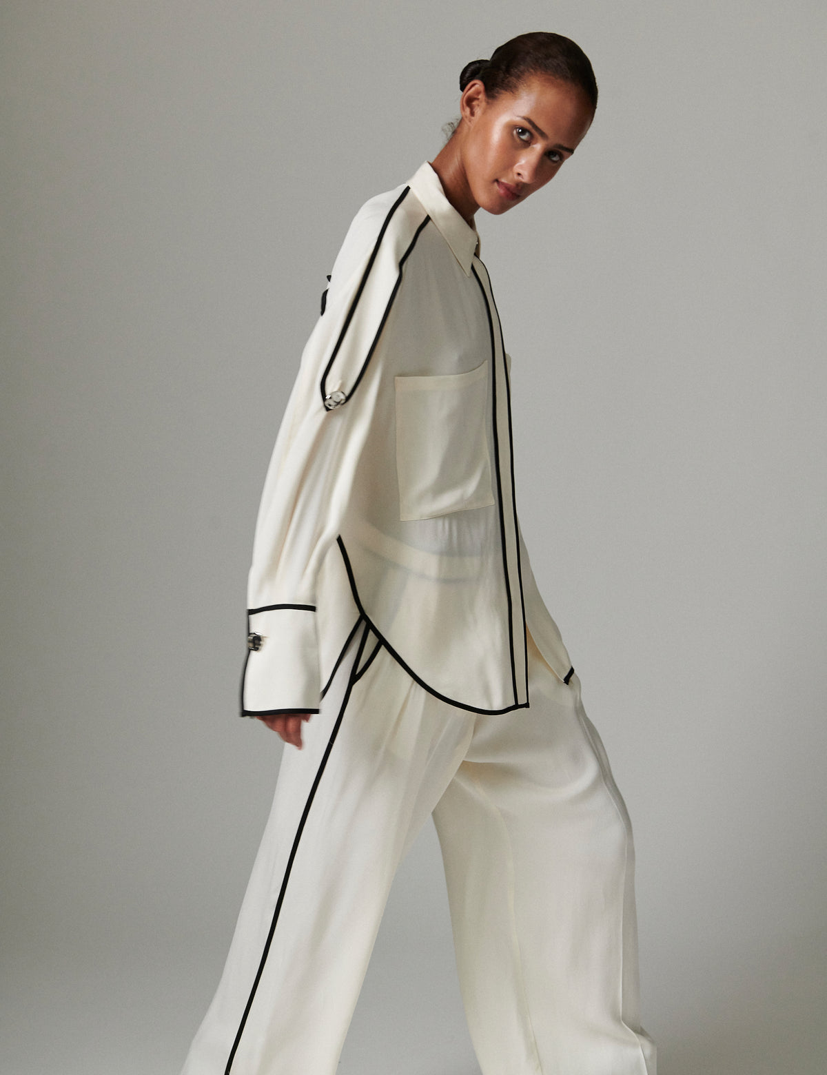 DAY Birger ét Mikkelsen Enza - Matte Crepe - Pants Pants 110605 Jet Stream