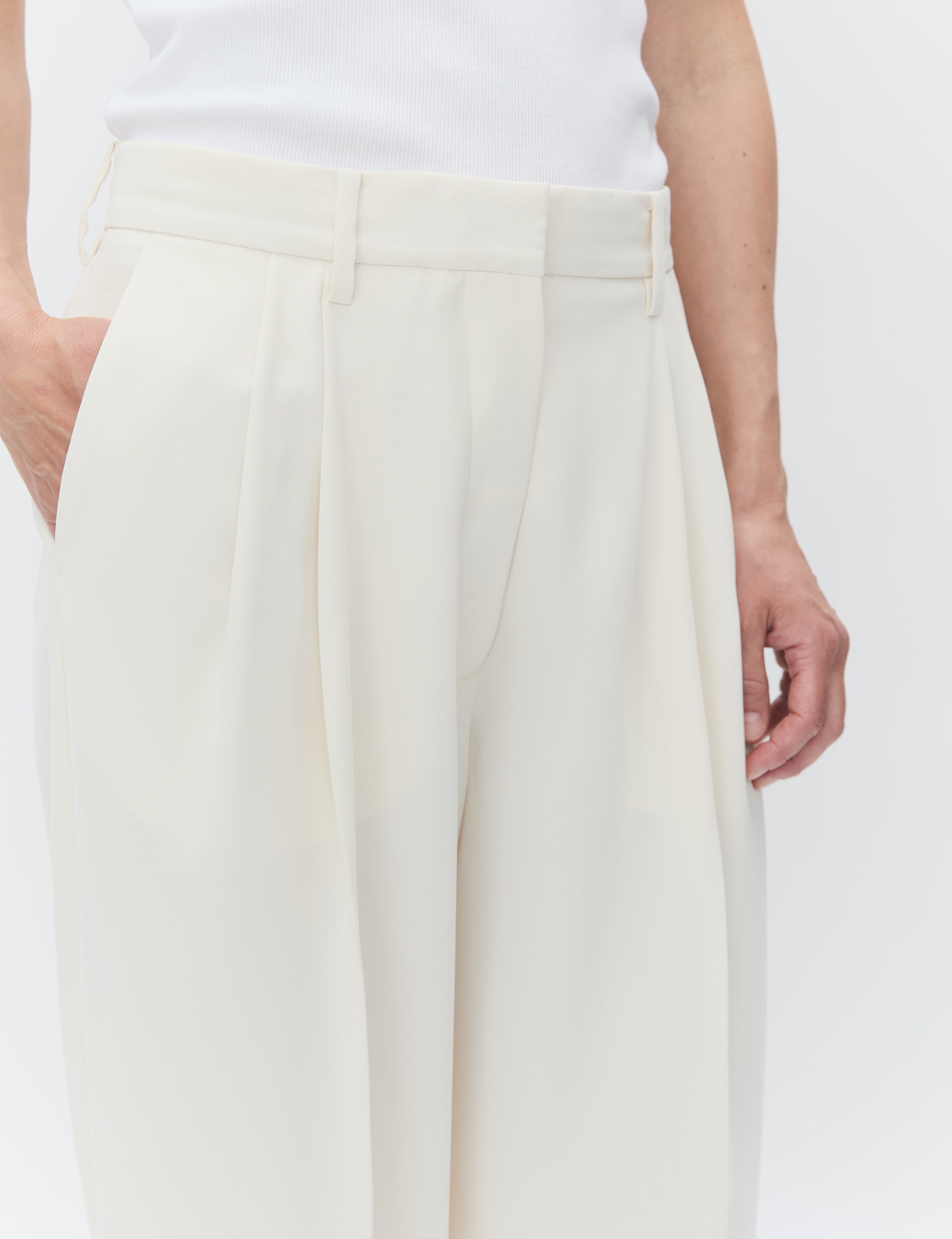 DAY Birger ét Mikkelsen Enzo - Classic Gabardine Pants 01002 Ivory Shade