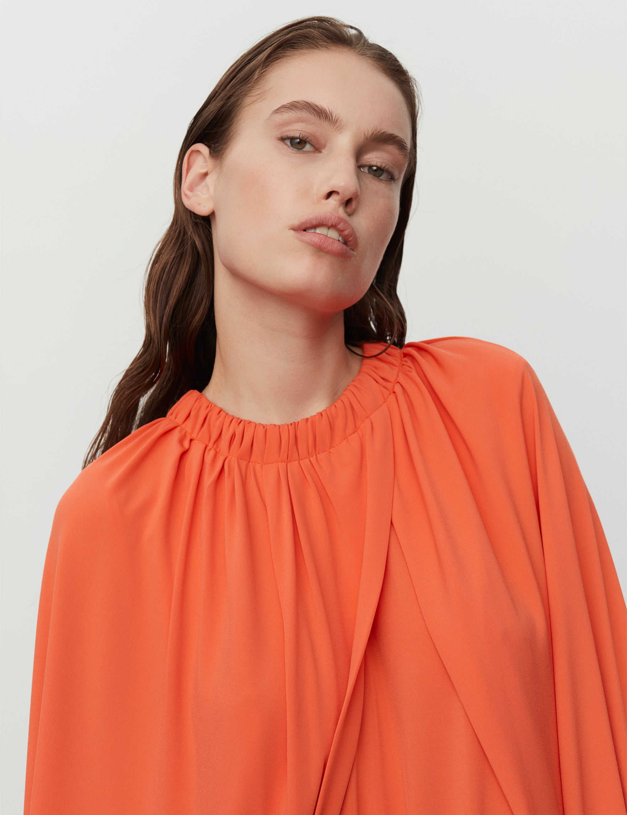 DAY Birger ét Mikkelsen Fay - Delicate Stretch Dress 161356 PERSIMMON ORANGE
