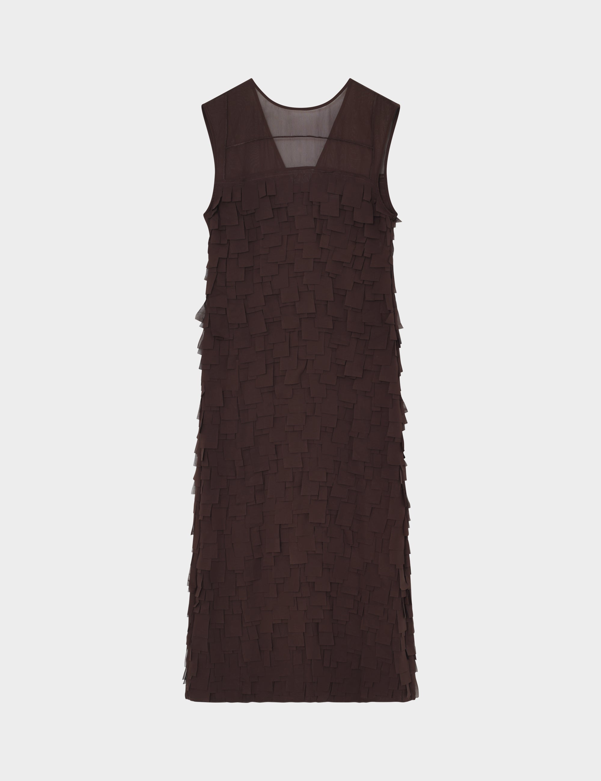 DAY Birger ét Mikkelsen Fig - Chiffon Fringe Dress 10037 Coffee Bean