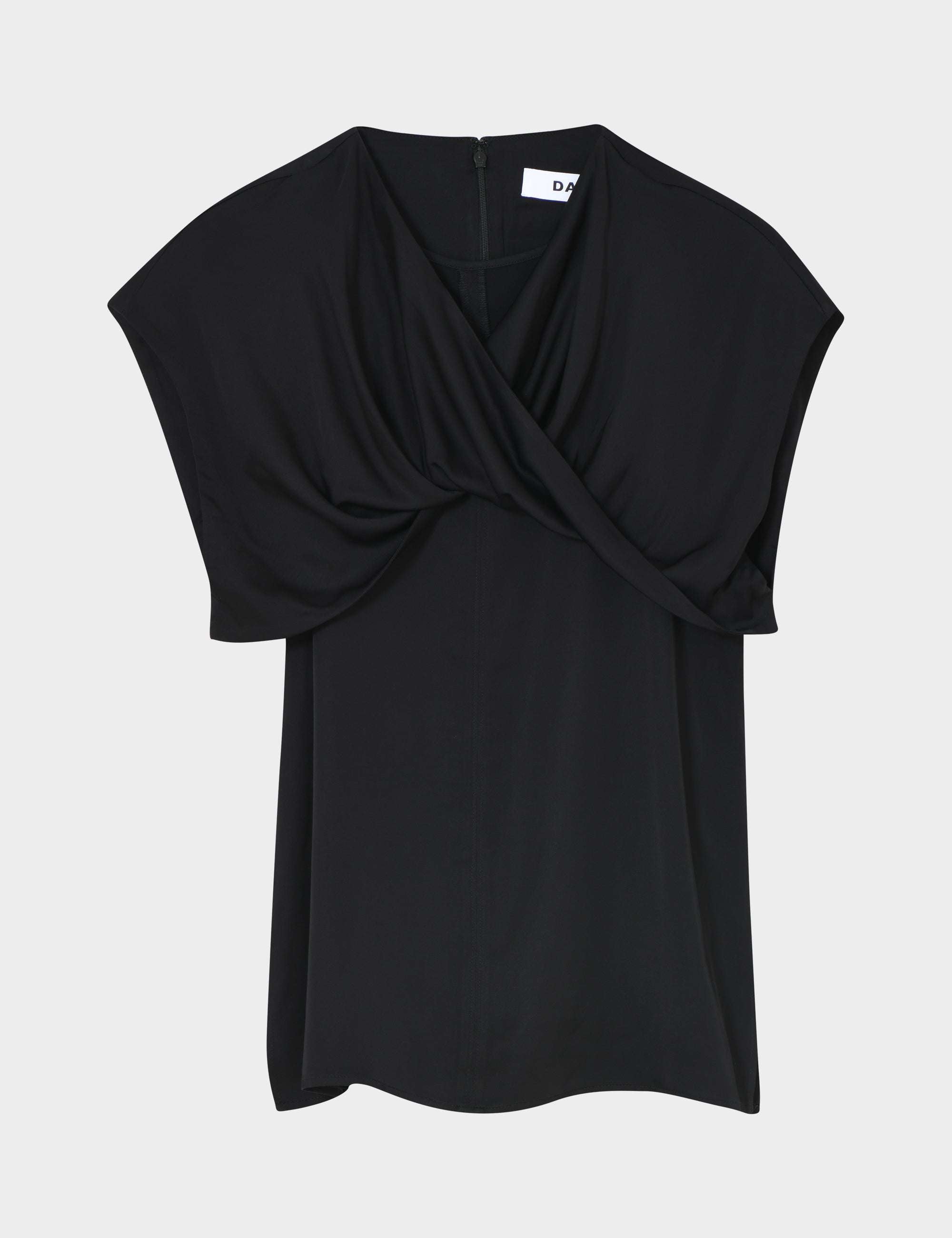 DAY Birger ét Mikkelsen Fleur - Fluid Viscose RD Tops & T-Shirts 190303 BLACK