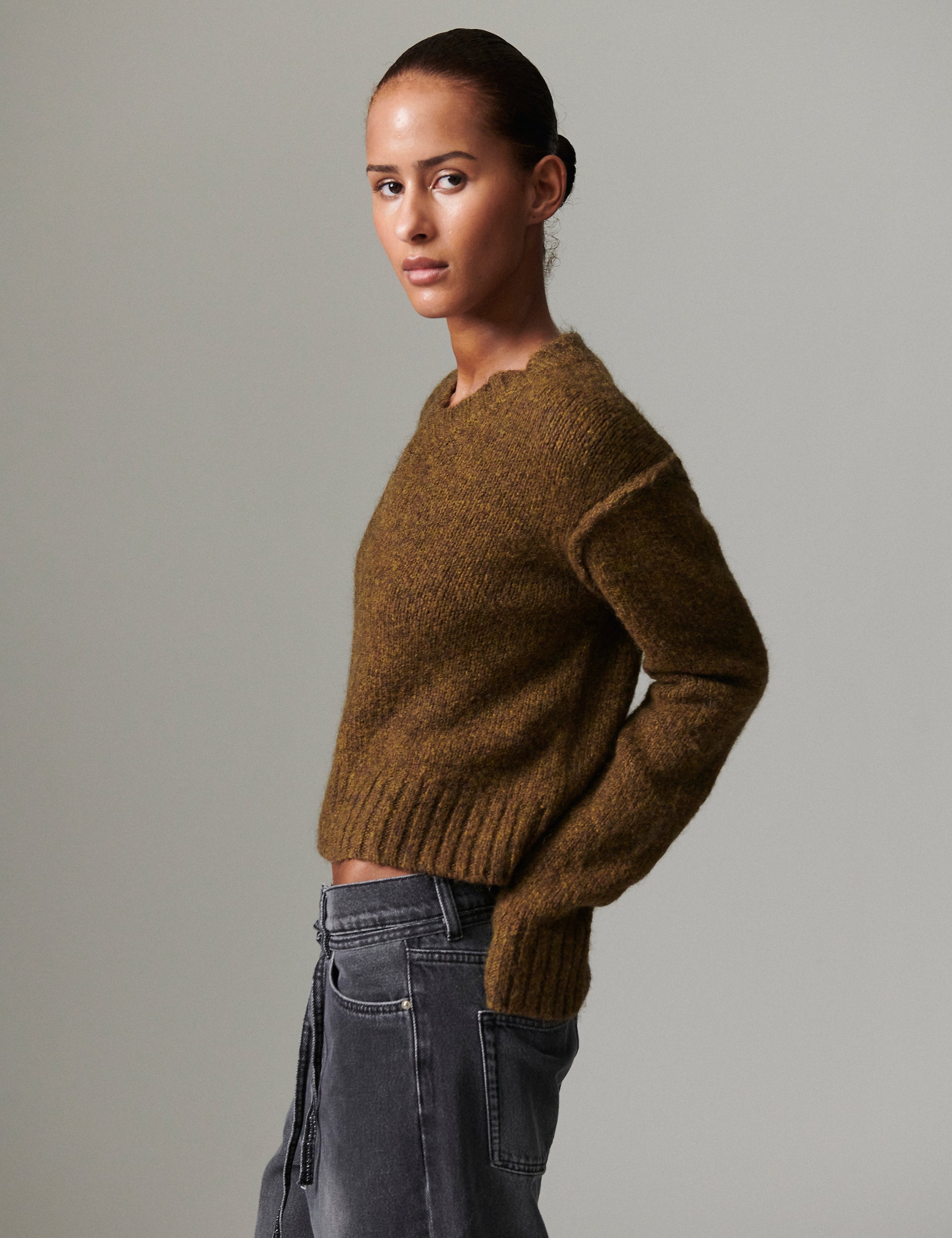 DAY Birger ét Mikkelsen Florent - Soft Mohair Pullover 500158 CAPERS MELANGE
