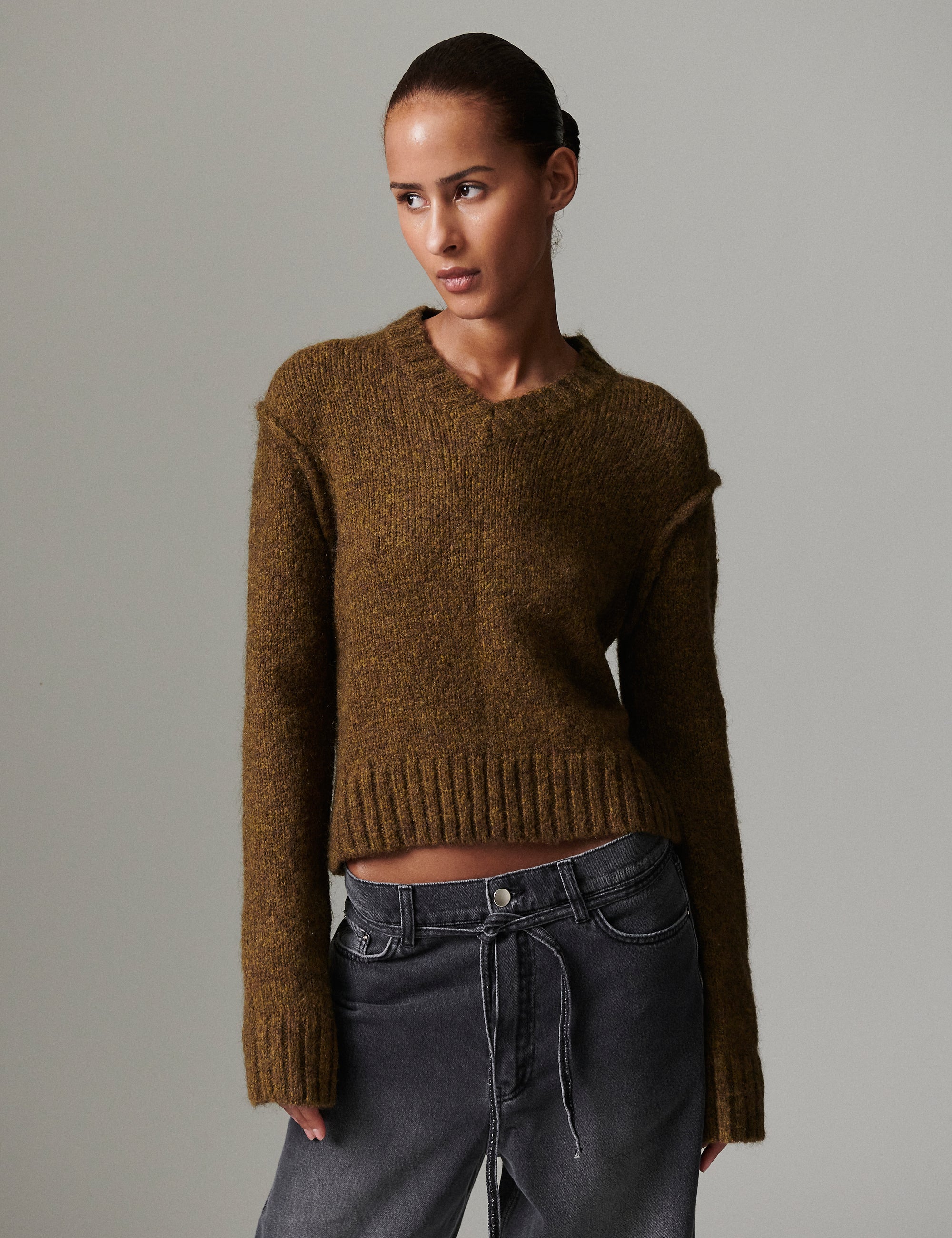 DAY Birger ét Mikkelsen Florent - Soft Mohair Pullover 500158 CAPERS MELANGE