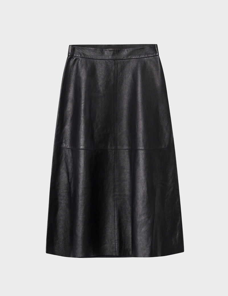 DAY Birger ét Mikkelsen Gardenia - Lamb Think Polished Skirt 190303 BLACK