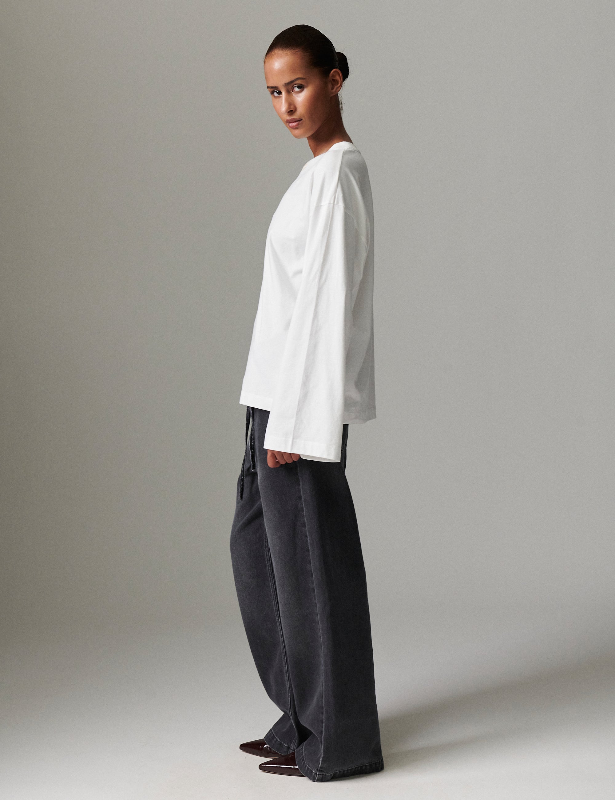 DAY Birger ét Mikkelsen Golda - Heavy Jersey Tops & T-Shirts 110601 BRIGHT WHITE