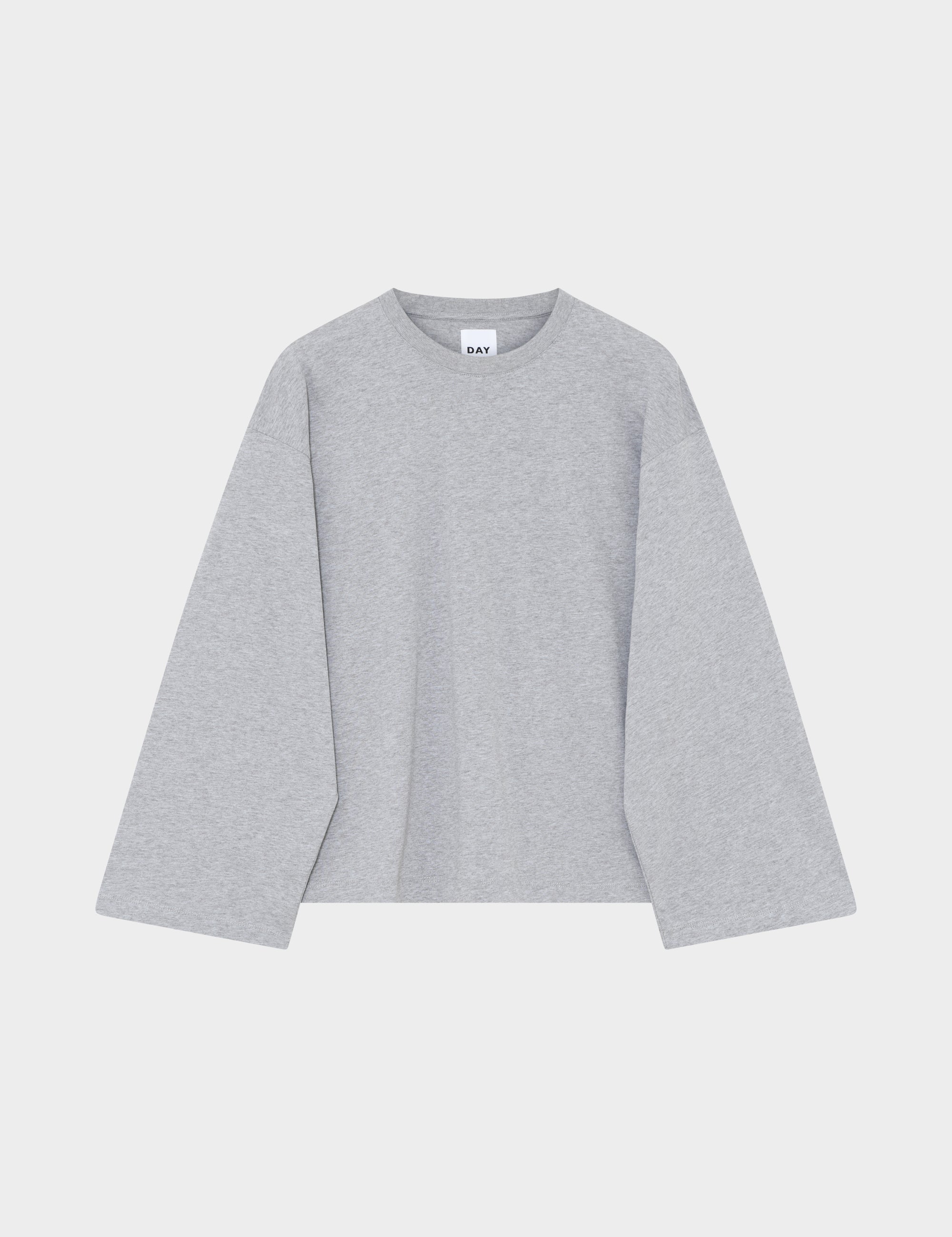 DAY Birger ét Mikkelsen Golda - Heavy Jersey Tops & T-Shirts 500036 LIGHT GREY MELANGE