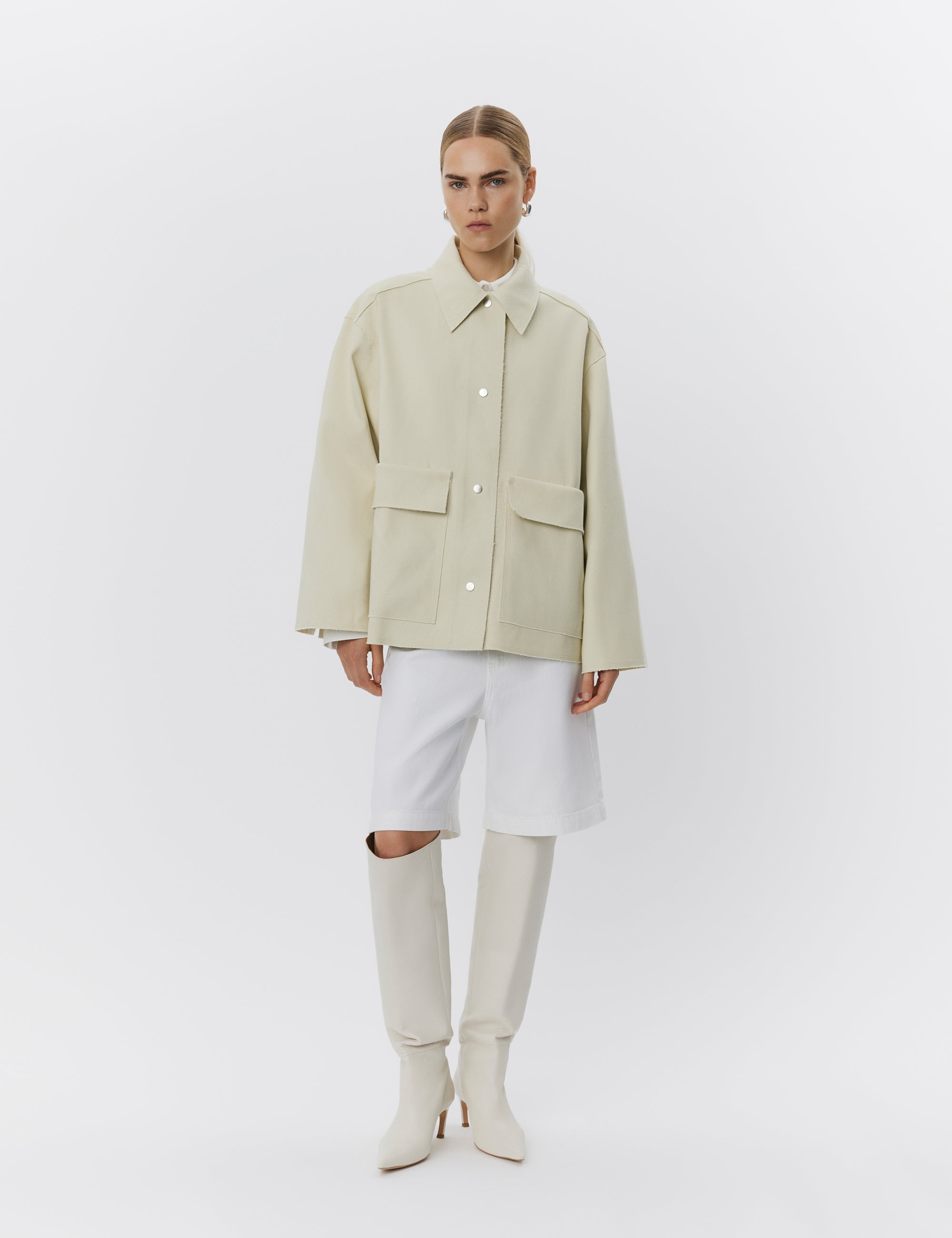 DAY Birger ét Mikkelsen Harry - Bonded Canvas Twill Coats & Jackets 120110 PISTACHIO SHELL.