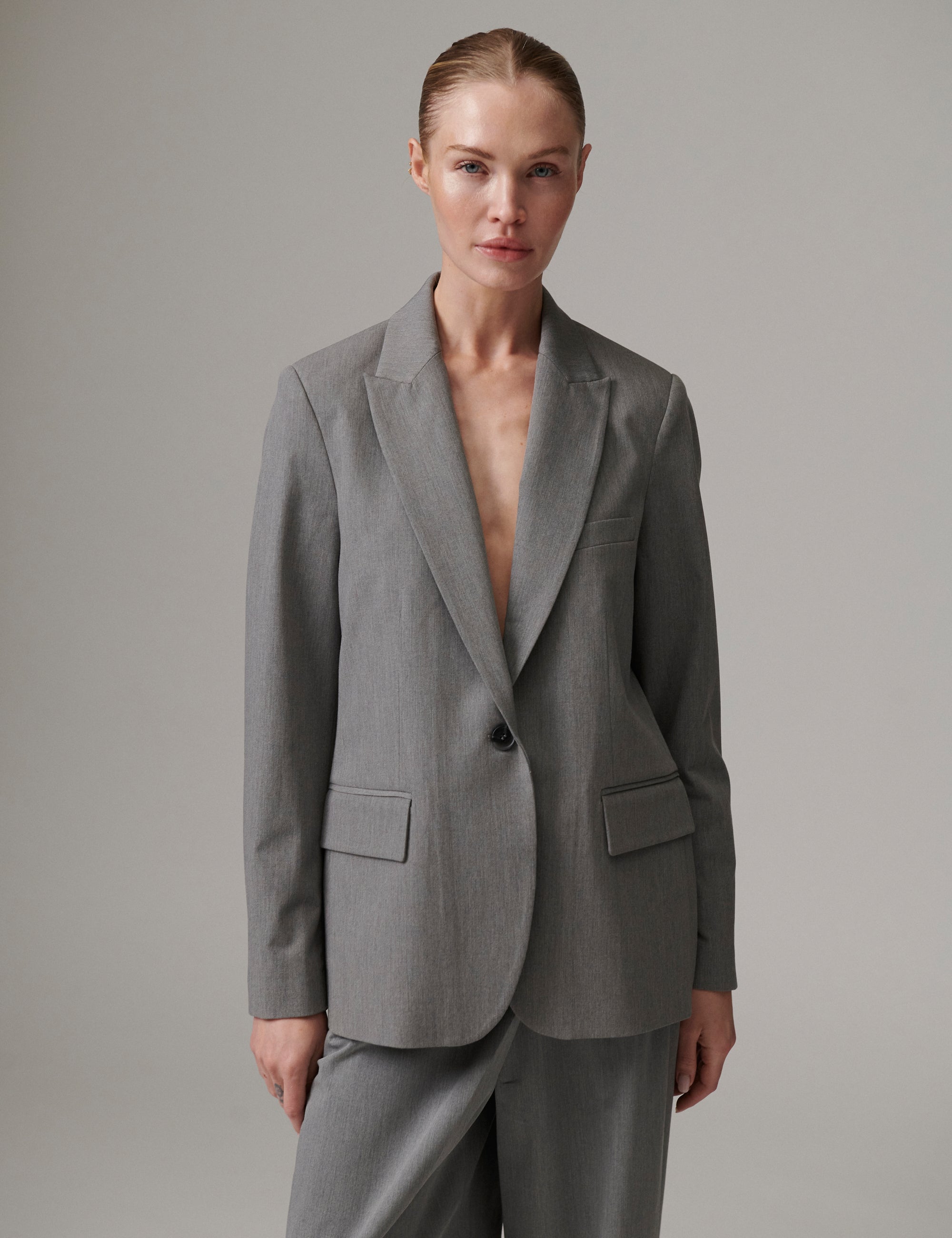 DAY Birger ét Mikkelsen Hector - Classic Gab - Blazer Blazer 500006 Medium Grey Melange