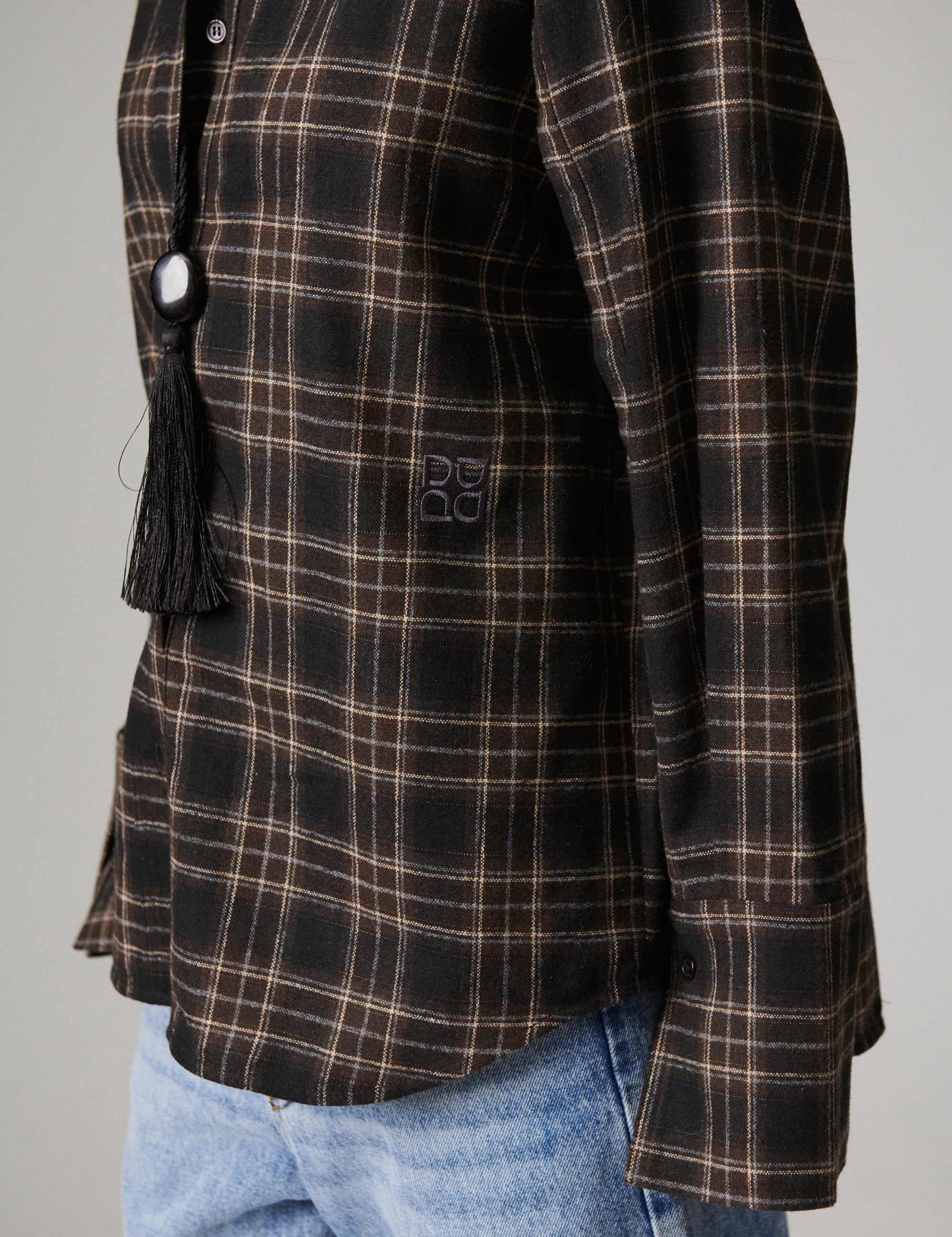 DAY Birger ét Mikkelsen Henri - Flannel Luxe - Shirt Shirt 194104 EBONY
