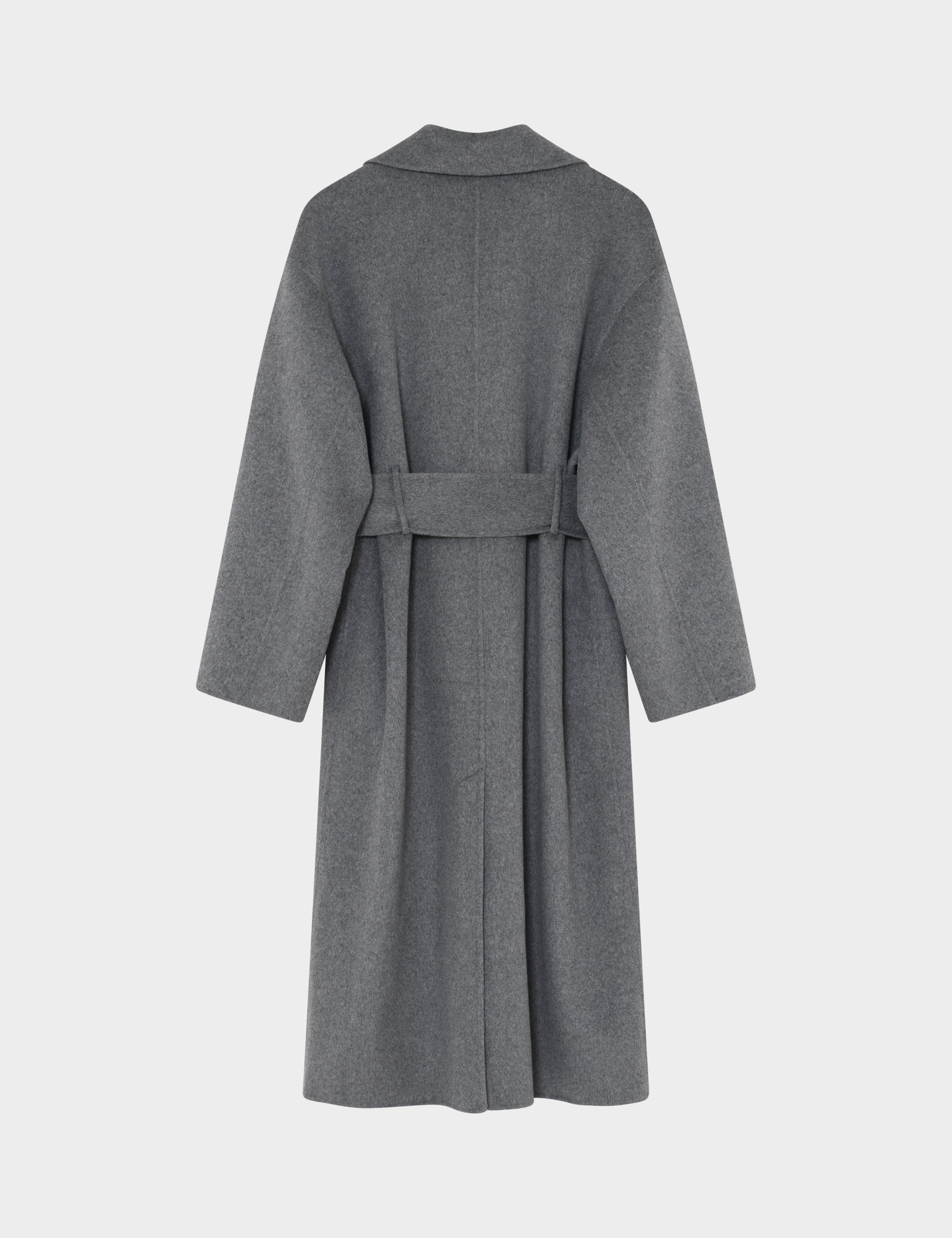 Howard - Double Faced Wool - Medium Grey Melange