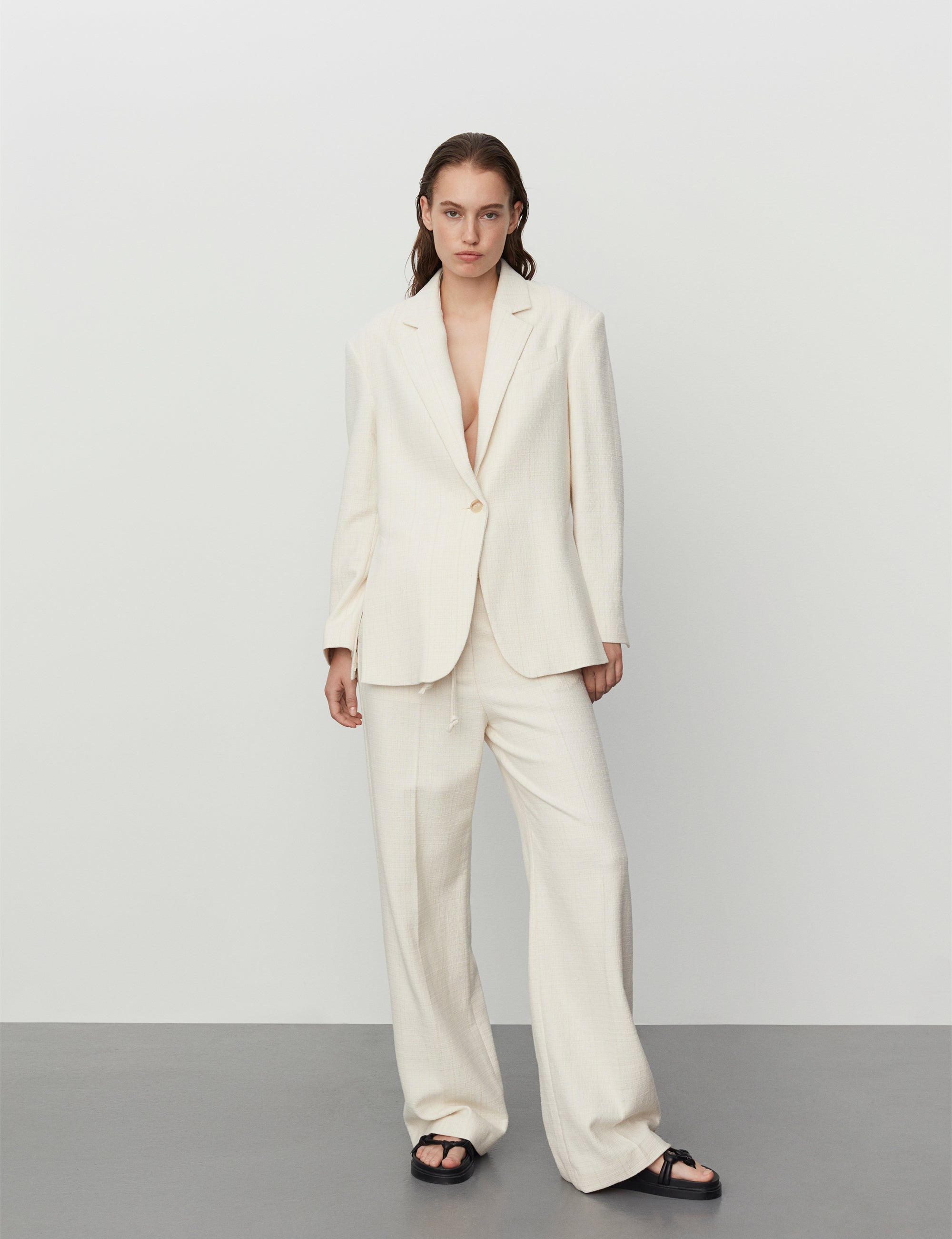 DAY Birger ét Mikkelsen Jade - Tactile Cotton Structure Pants 110605 Jet Stream