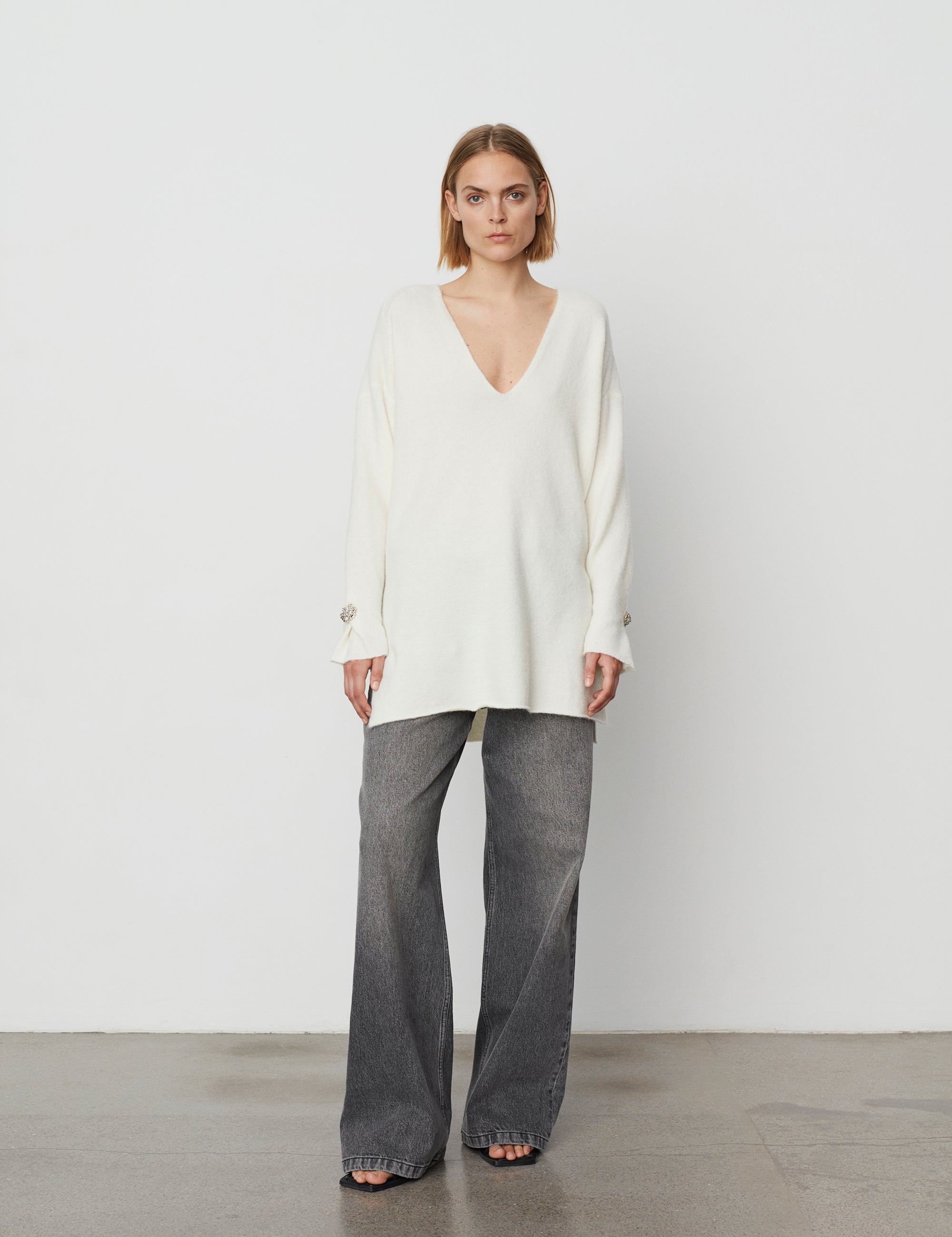 DAY Birger ét Mikkelsen Jana - Cozy Days Pullover 500033 LIGHT CREME MELANGE