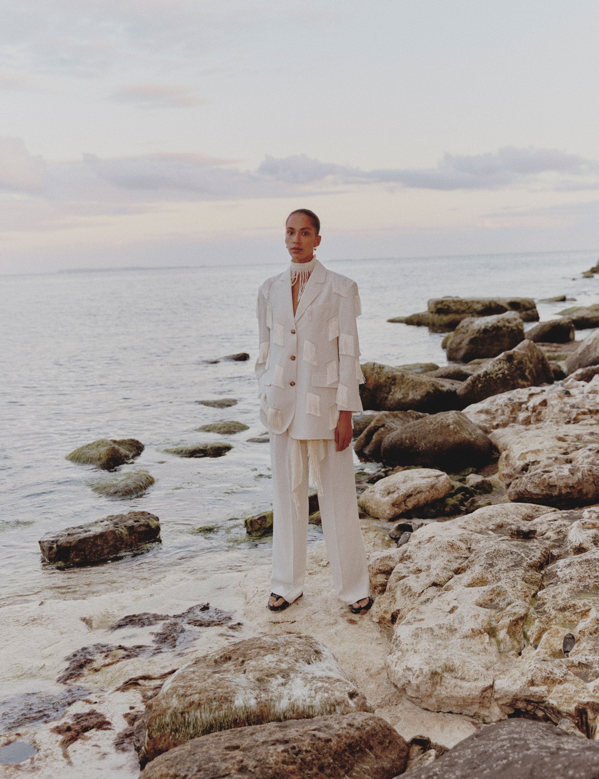 DAY Birger ét Mikkelsen Jeramiah - Classic Gabardine Blazer 01002 Ivory Shade