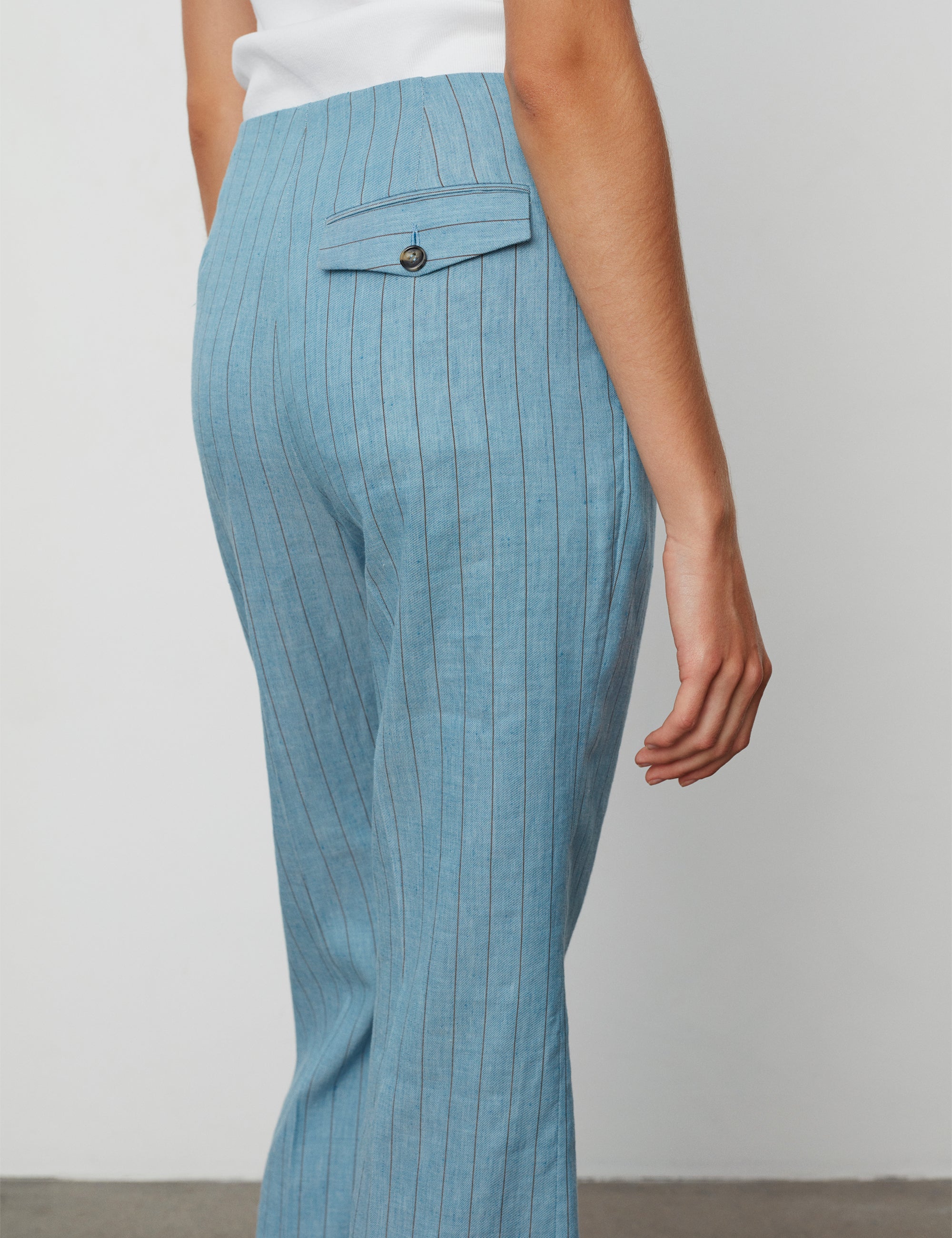 DAY Birger ét Mikkelsen Jerry - Summer Pinstripe Pants 154030 LIGHT SKY