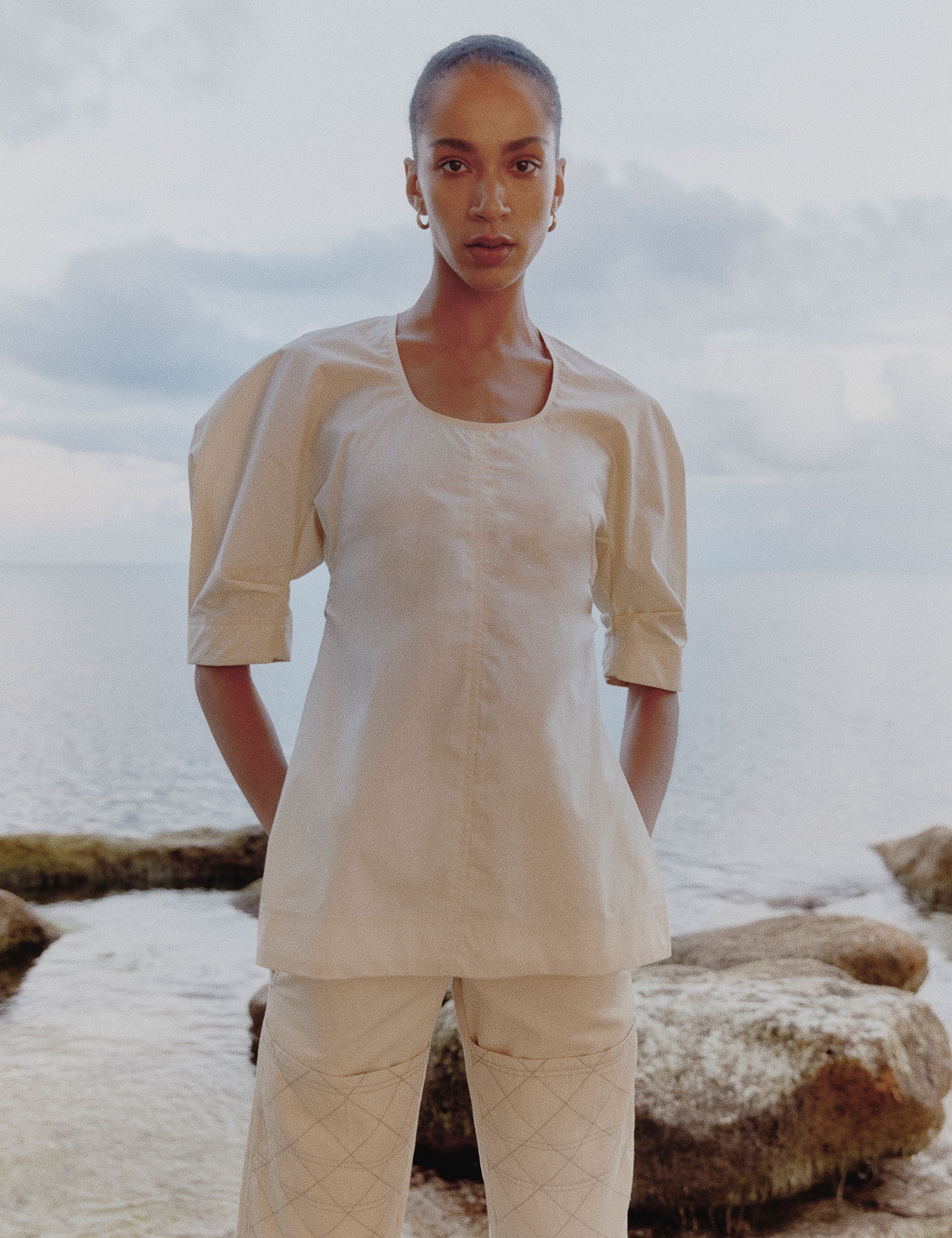 DAY Birger ét Mikkelsen Justin - Cotton Chintz Shirts & Blouses 130513 FROZEN DEW