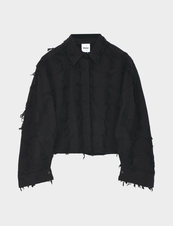 DAY Birger ét Mikkelsen Kenya - Organic Cotton Texture RD Shirts & Blouses 190303 BLACK