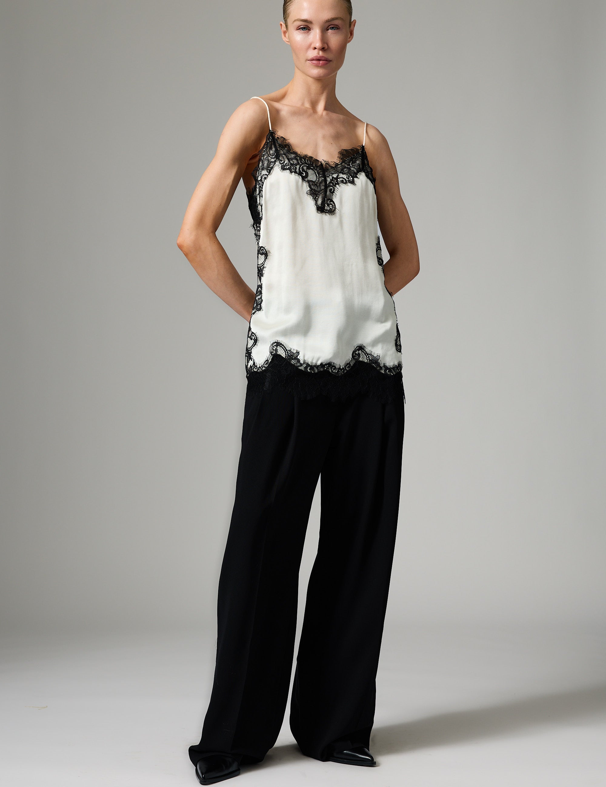 DAY Birger ét Mikkelsen Lacey - Fluid Viscose Top 110104 Vanilla Ice