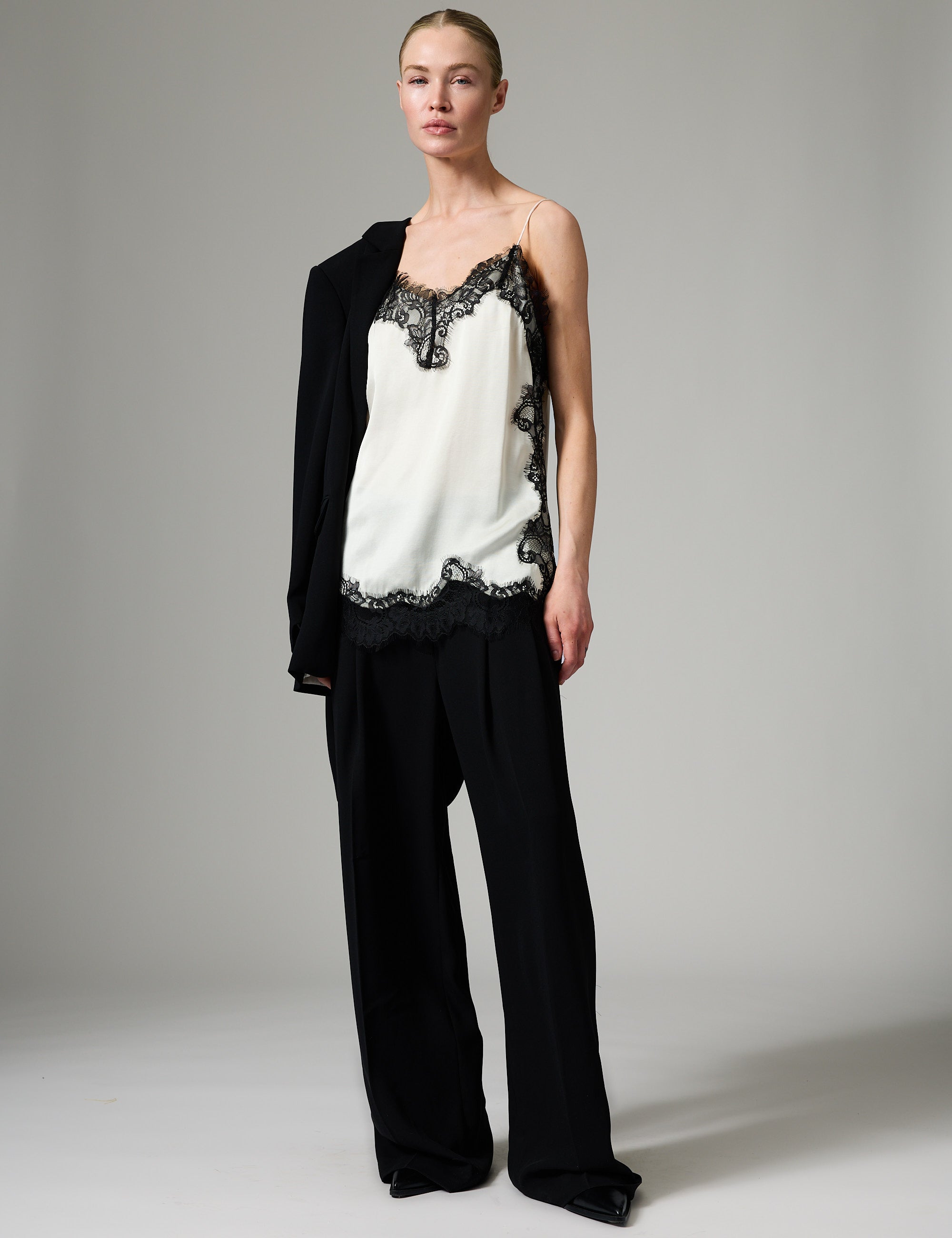 DAY Birger ét Mikkelsen Lacey - Fluid Viscose Top 110104 Vanilla Ice