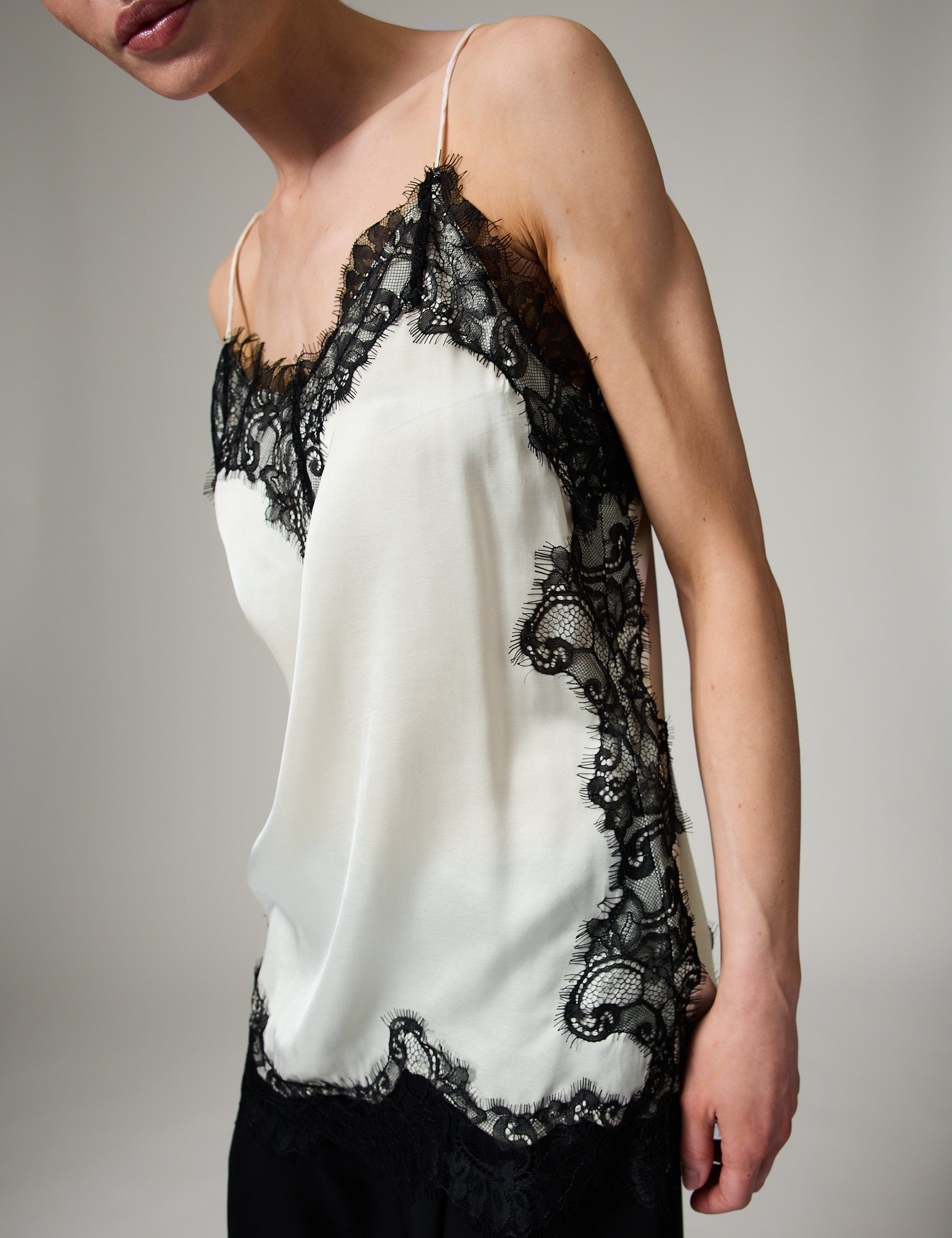 DAY Birger ét Mikkelsen Lacey - Fluid Viscose Top 110104 Vanilla Ice