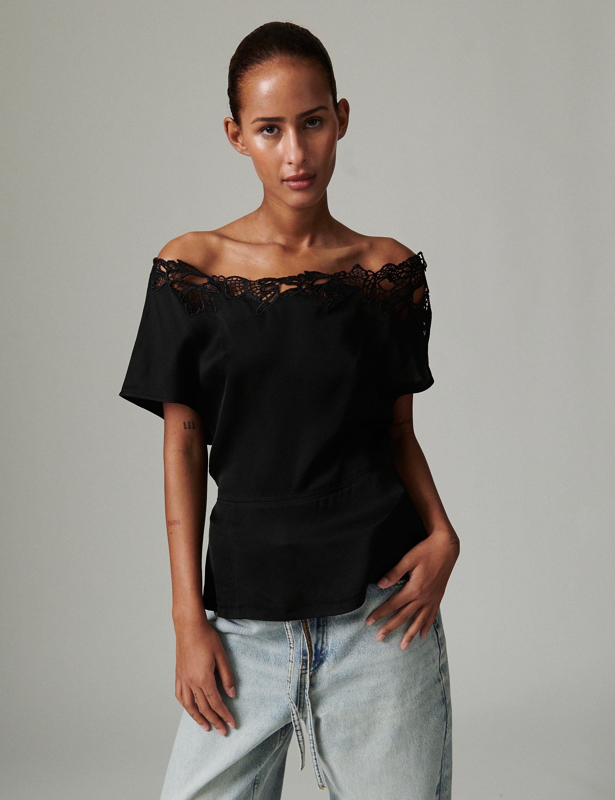 DAY Birger ét Mikkelsen Lesto - Matte Crepe Shirts & Blouses 190303 Black