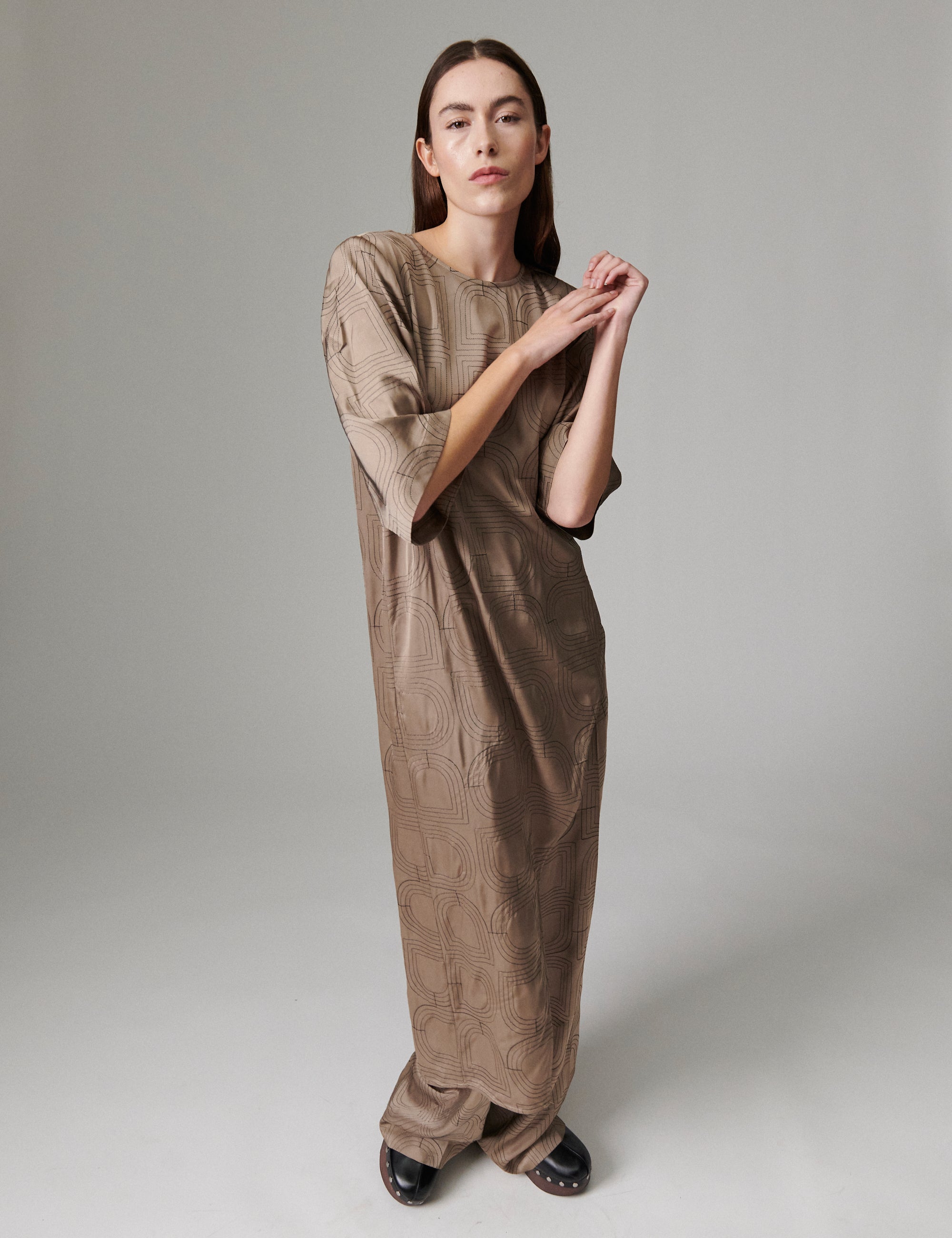 DAY Birger ét Mikkelsen Lolly - Fluid Viscose Stitch - Blouse Blouse 181112 Walnut