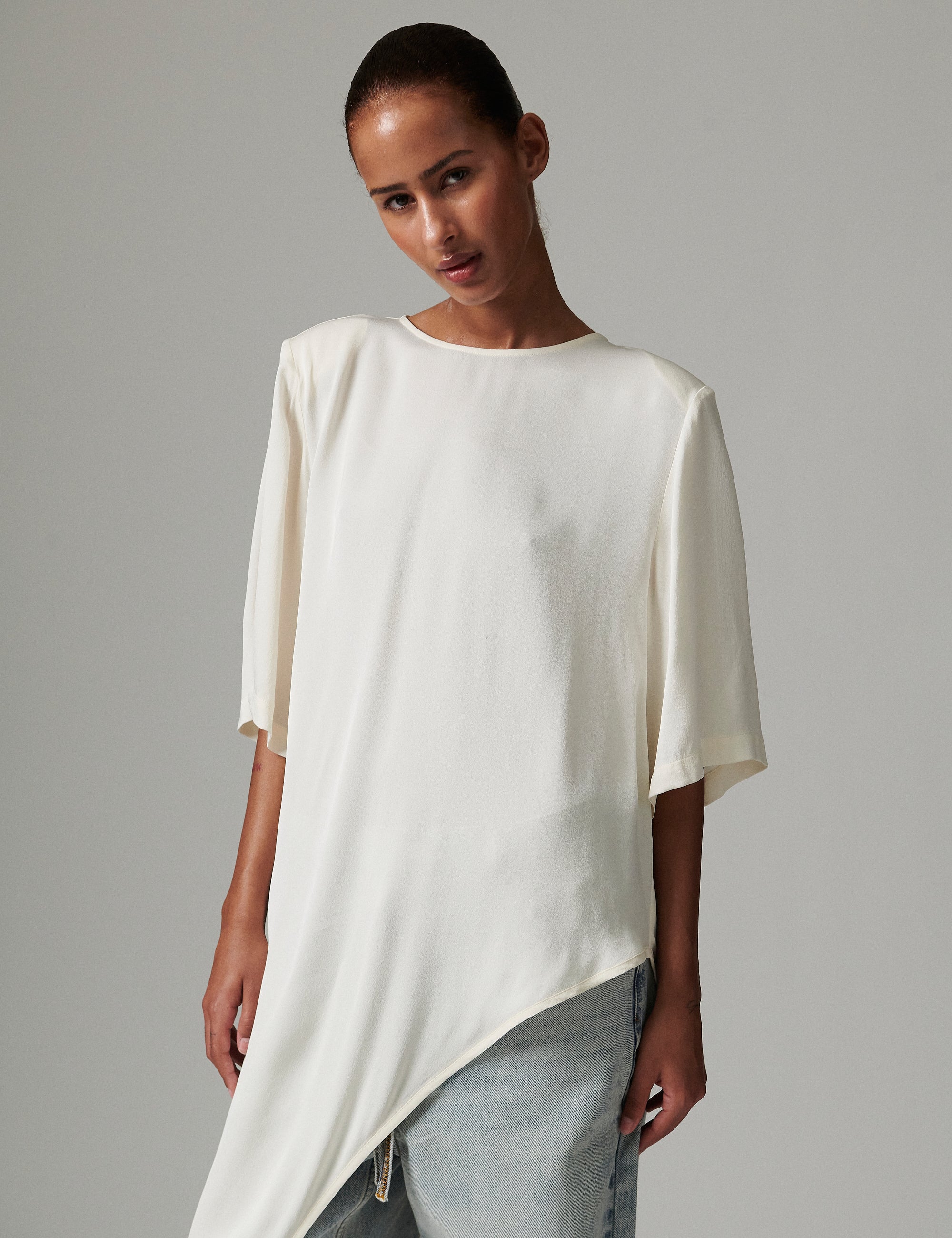 DAY Birger ét Mikkelsen Lolly - Matte Crepe Shirts & Blouses 110605 Jet Stream