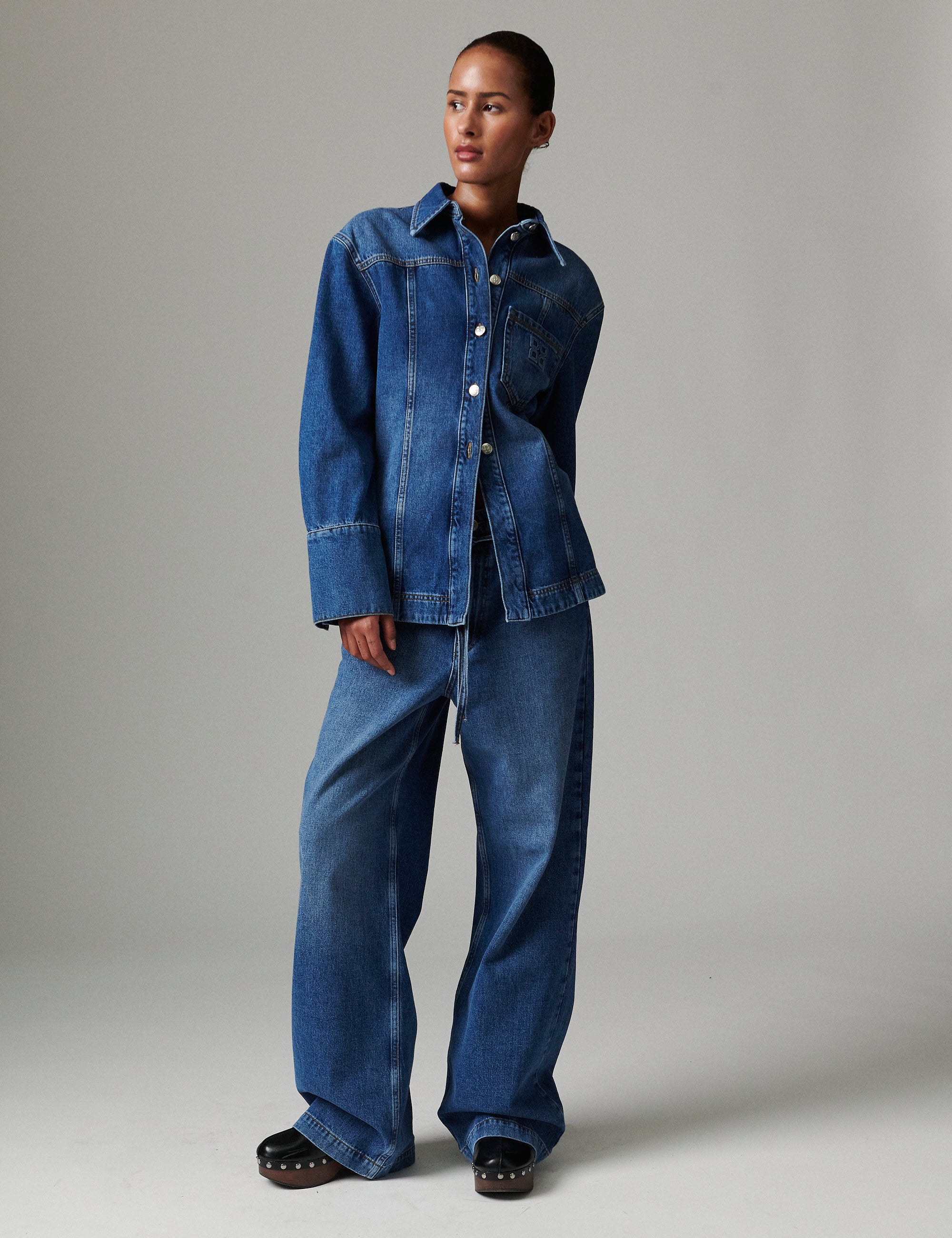 DAY Birger ét Mikkelsen Ludmilla - Medium Denim Tops & T-Shirts 500165 MEDIUM BLUE