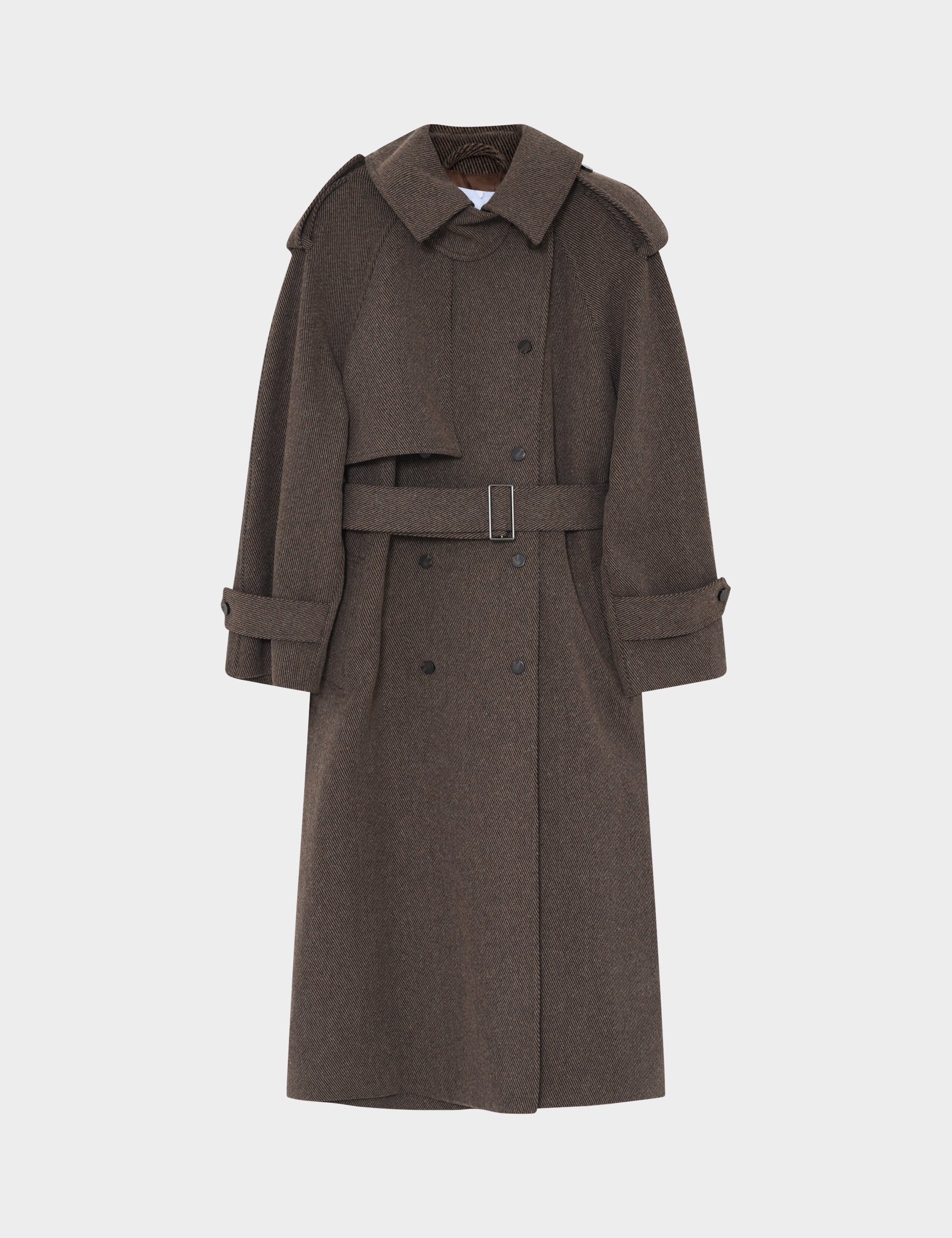 Lynn - Heavy Wool Twill - 190809. CHOCOLATE CHIP