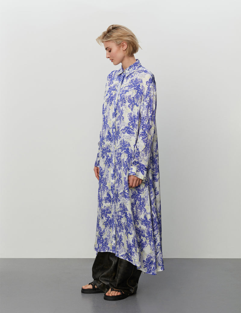 DAY Birger ét Mikkelsen May - Disrupted Flowers Dress 500067 STRATOSPHERIC BLUE