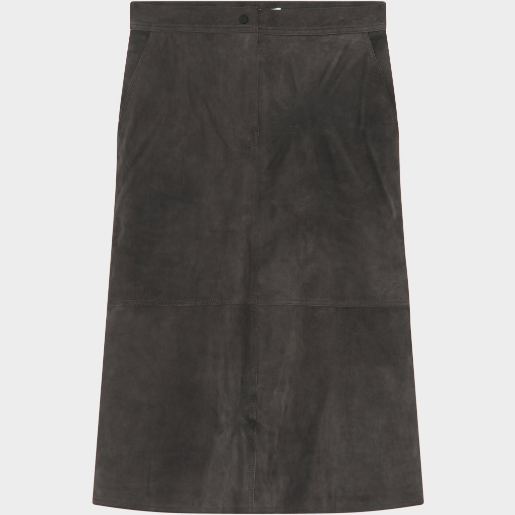 DAY Birger ét Mikkelsen Melo - Suede Skirt 191103 ESPRESSO