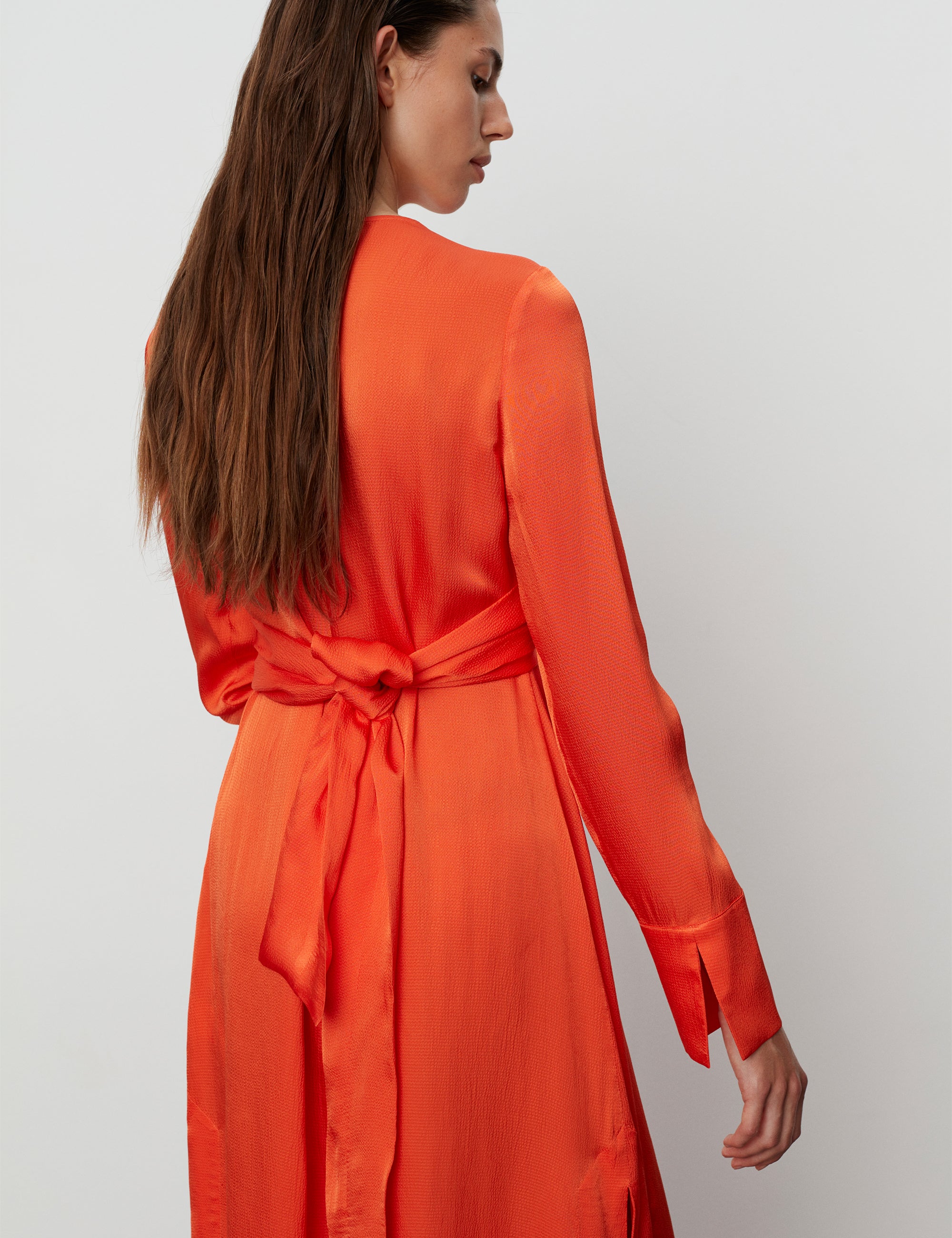 DAY Birger ét Mikkelsen Mila - Fluid Texture Dress 181445 SPICY ORANGE