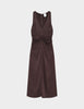 Mino -Viscose Stretch - Dress - Coffee Bean