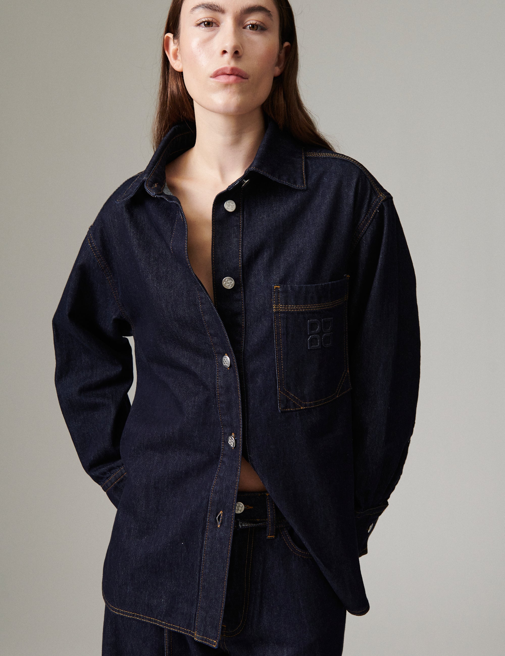 DAY Birger ét Mikkelsen Naika - Relaxed Denim - Shirt Shirt 193928 BLUE INDIGO