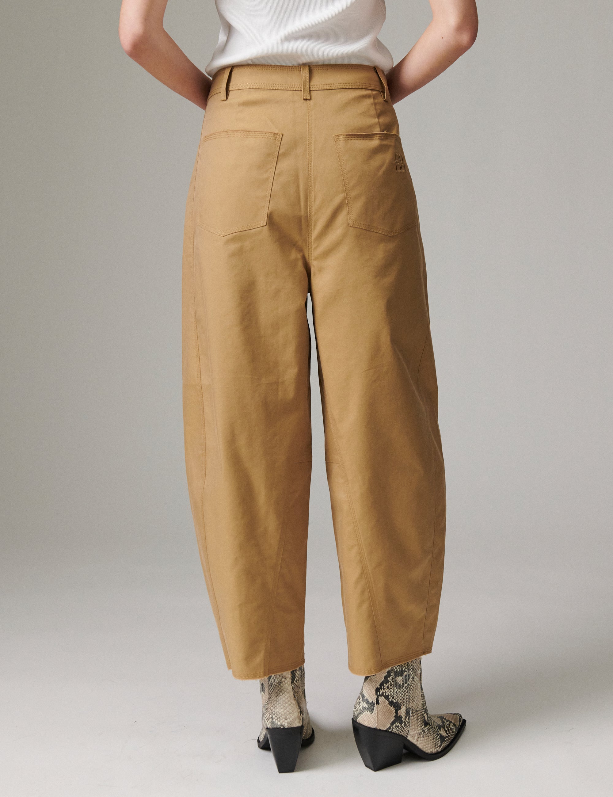DAY Birger ét Mikkelsen Nicol - Canvas Deluxe - Pants Pants 170836 ECRU OLIVE