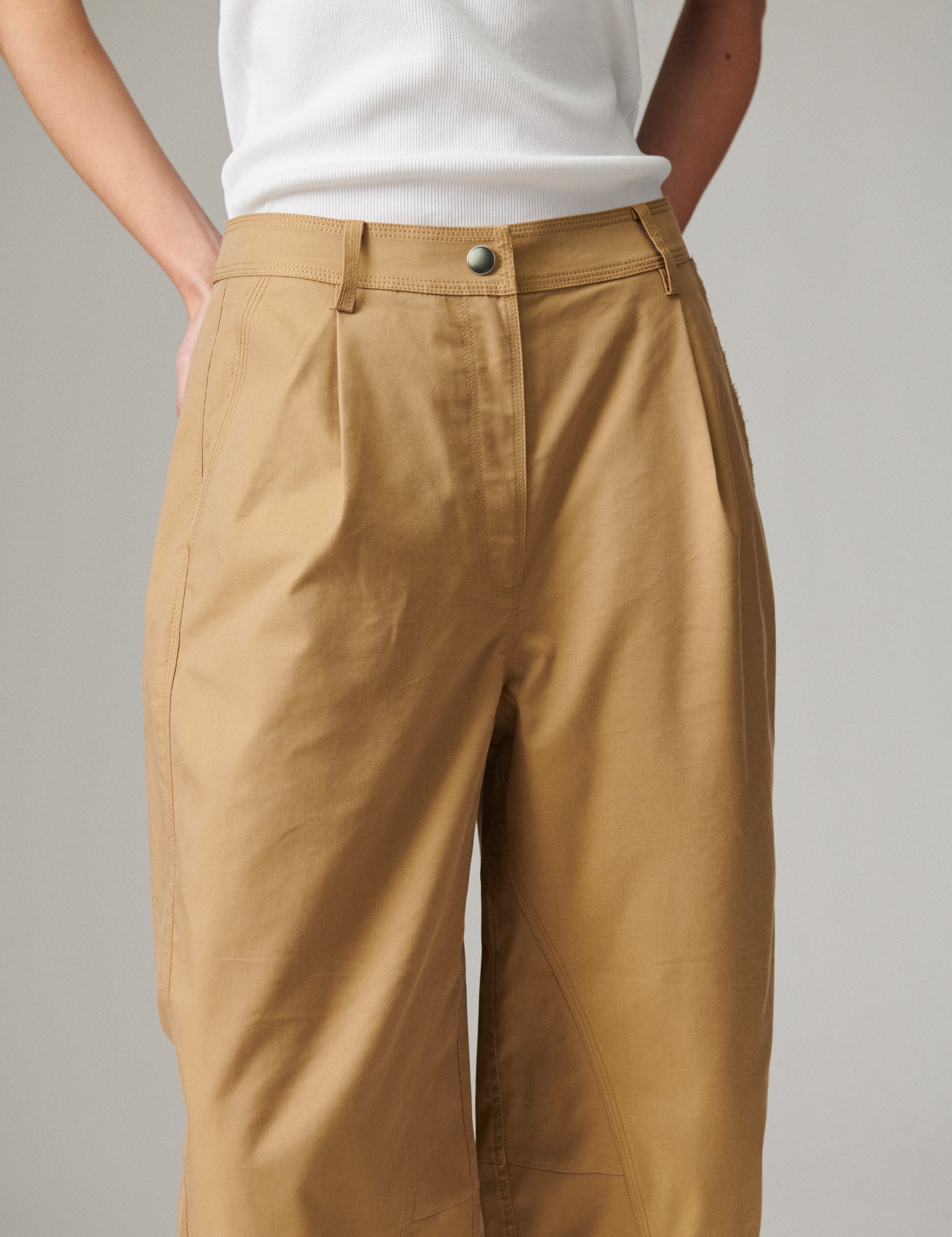 DAY Birger ét Mikkelsen Nicol - Canvas Deluxe - Pants Pants 170836 ECRU OLIVE