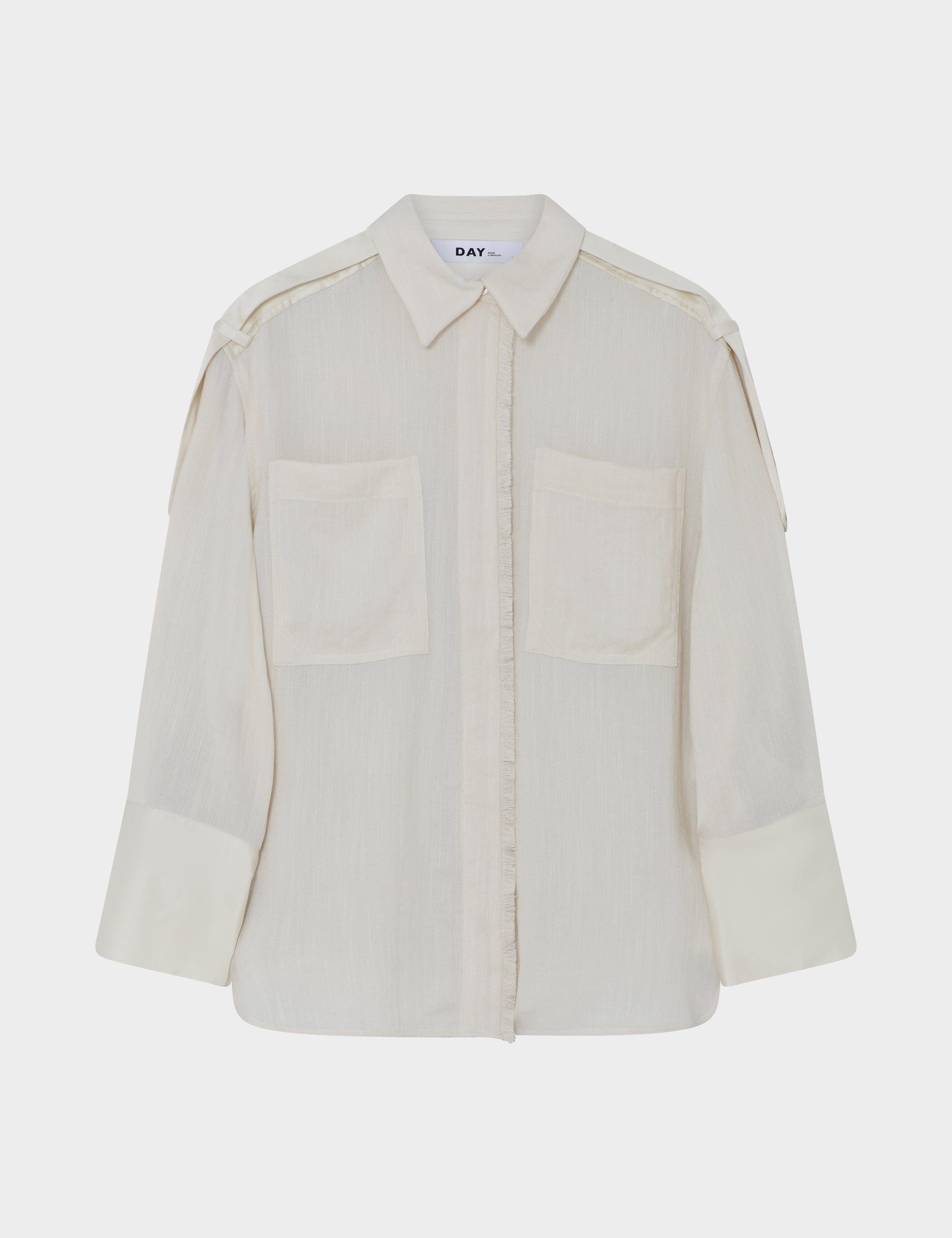 DAY Birger ét Mikkelsen Norma - Contrast Linen Shirts & Blouses 110605 JET STREAM