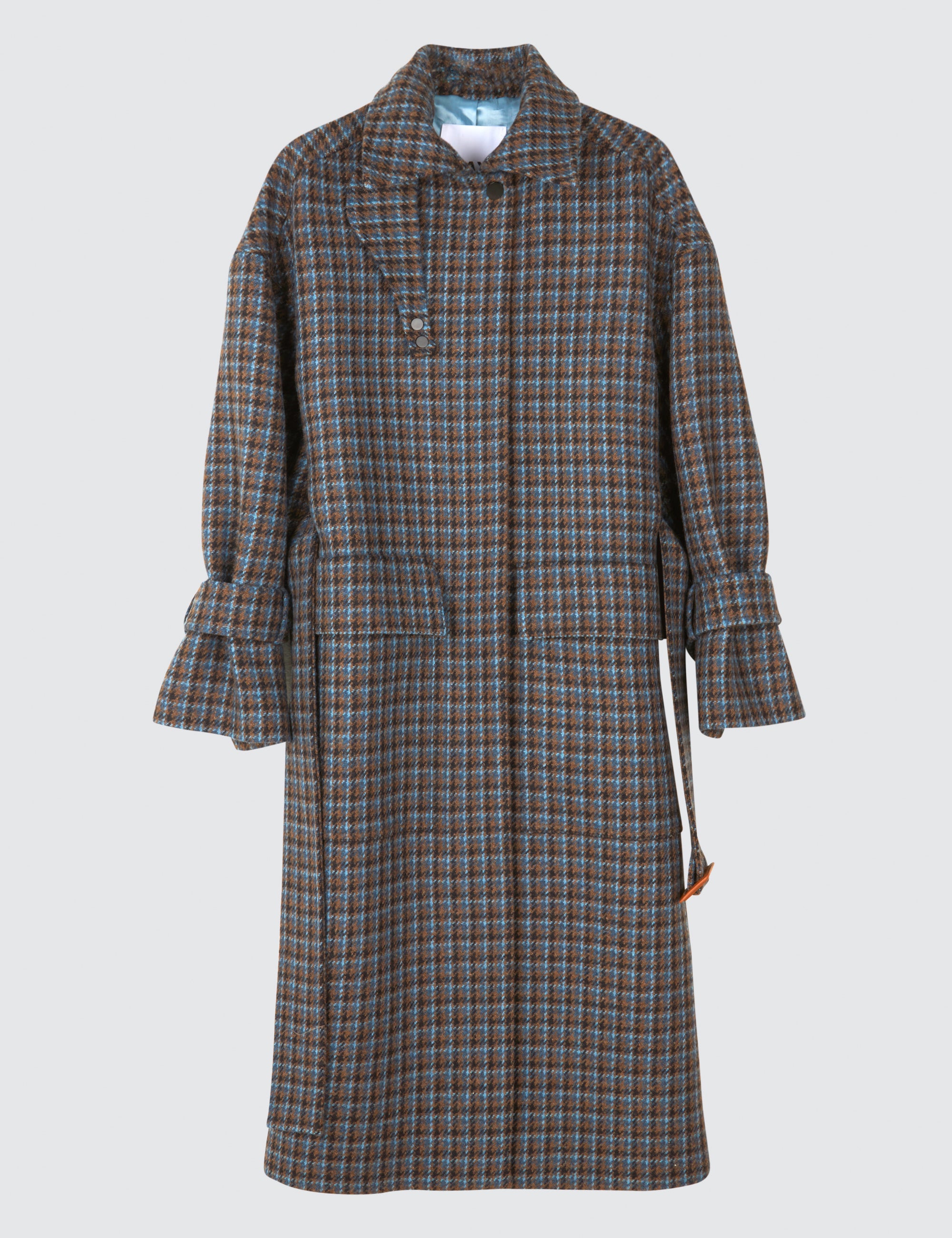 DAY Birger ét Mikkelsen Orson - Checked Wool Coats 500056 GREY MELANGE