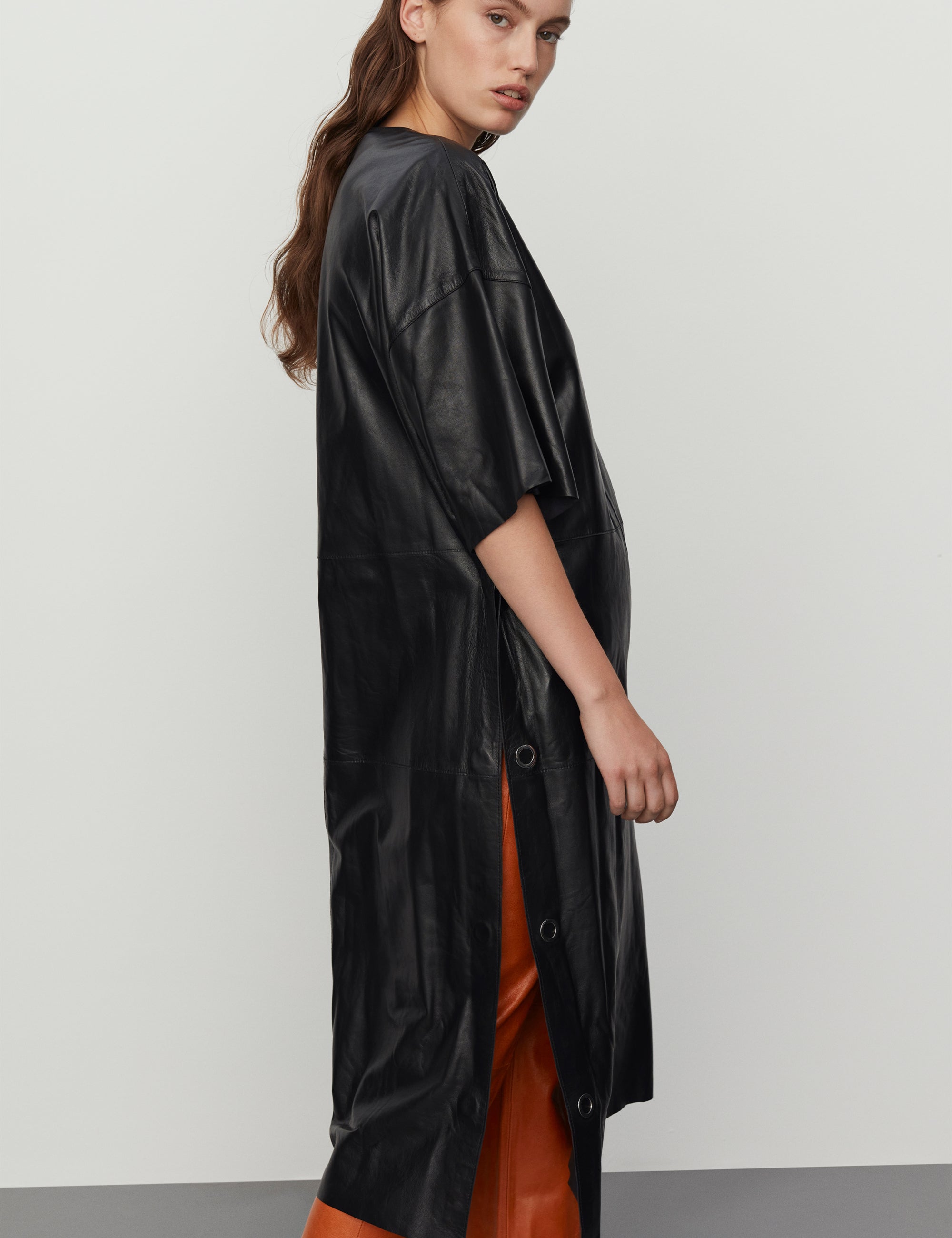 DAY Birger ét Mikkelsen Ottilie - Soft Leather Dress 190303 Black