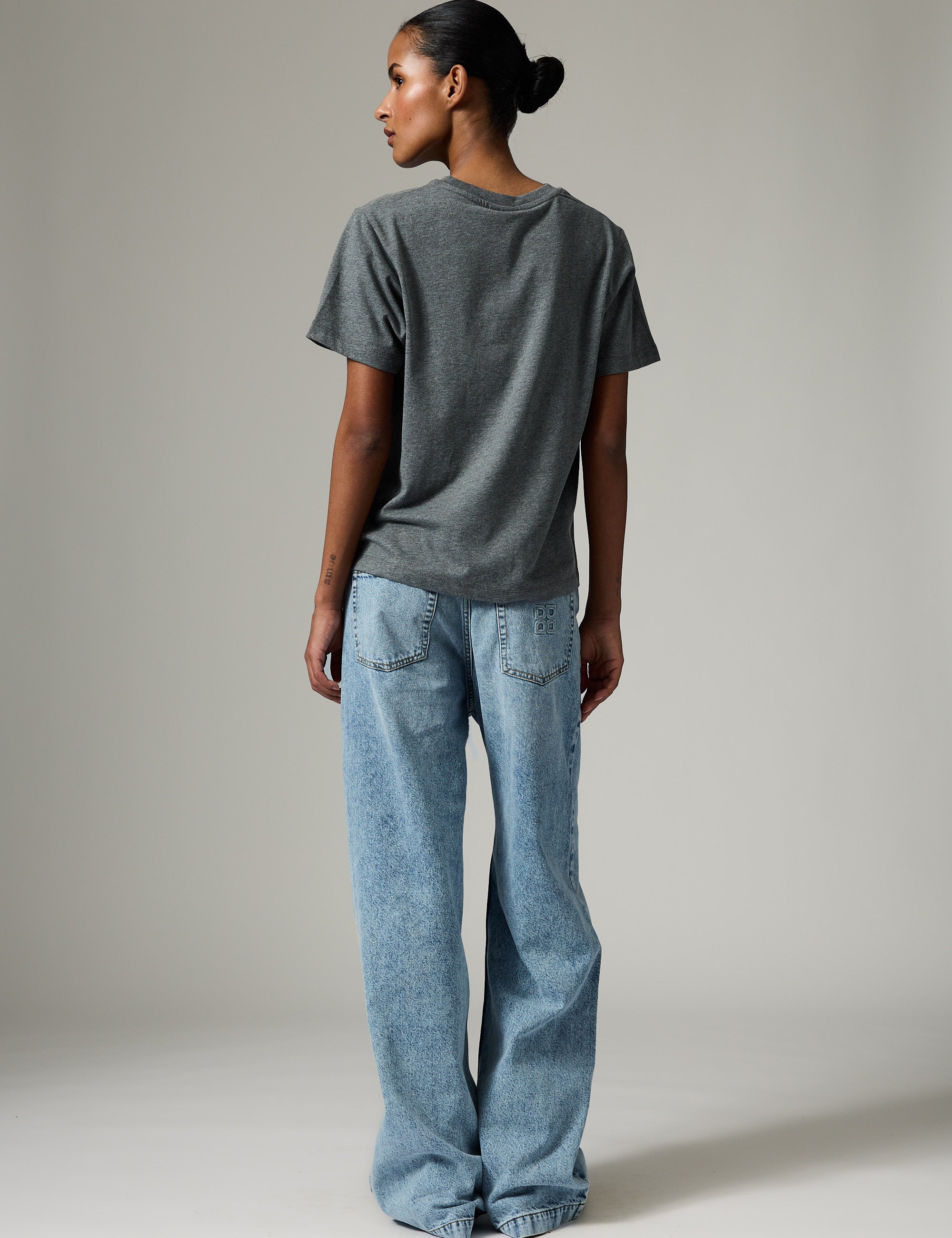 DAY Birger ét Mikkelsen Parry Logo- Heavy Jersey - T-shirt T-shirt 500006 Medium Grey Melange