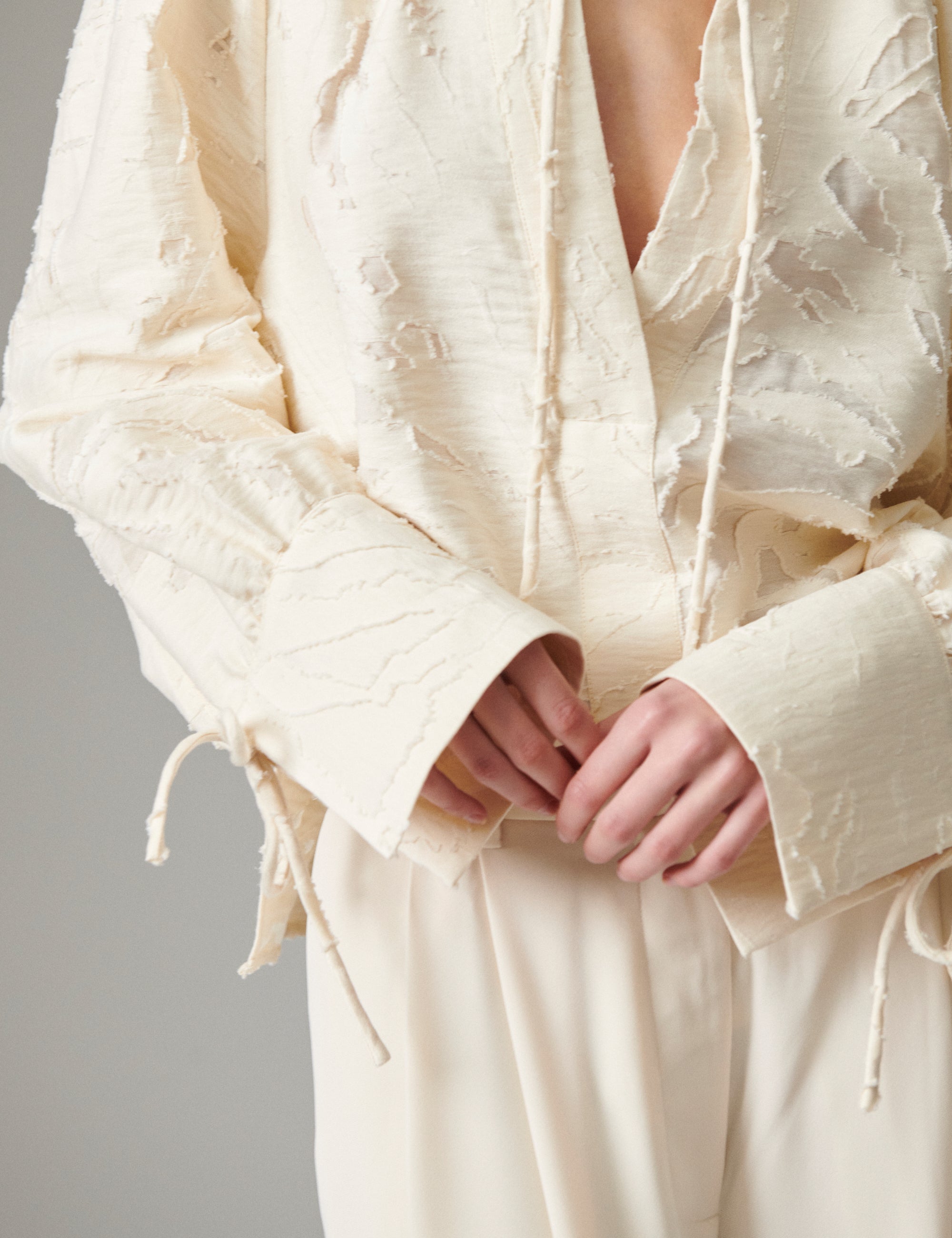 DAY Birger ét Mikkelsen Penka - Raw Jacquard - Blouse Blouse 110605 Jet Stream