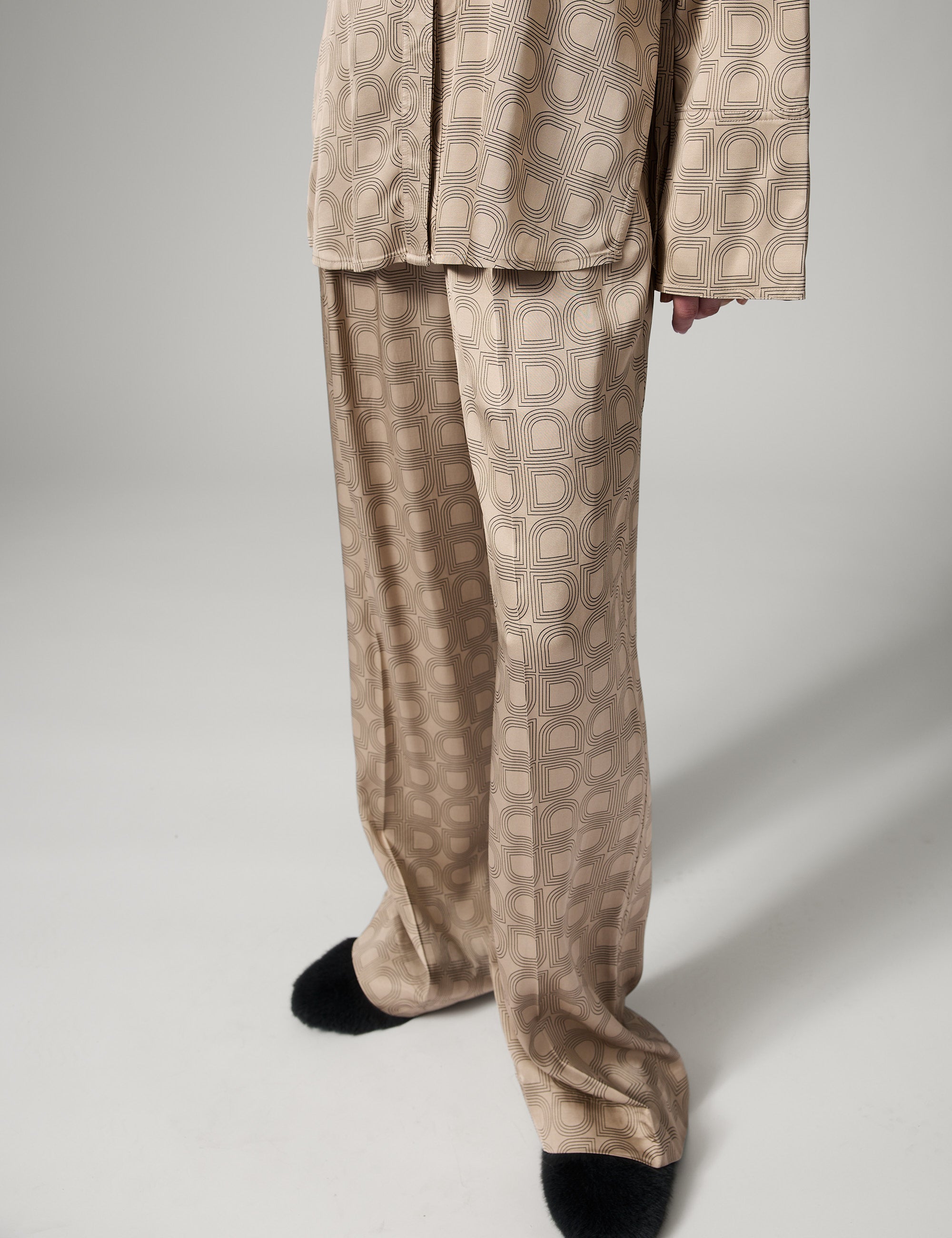 DAY Birger ét Mikkelsen Phoebe - Fluid Viscose - Pants Pants 151304 HUMUS