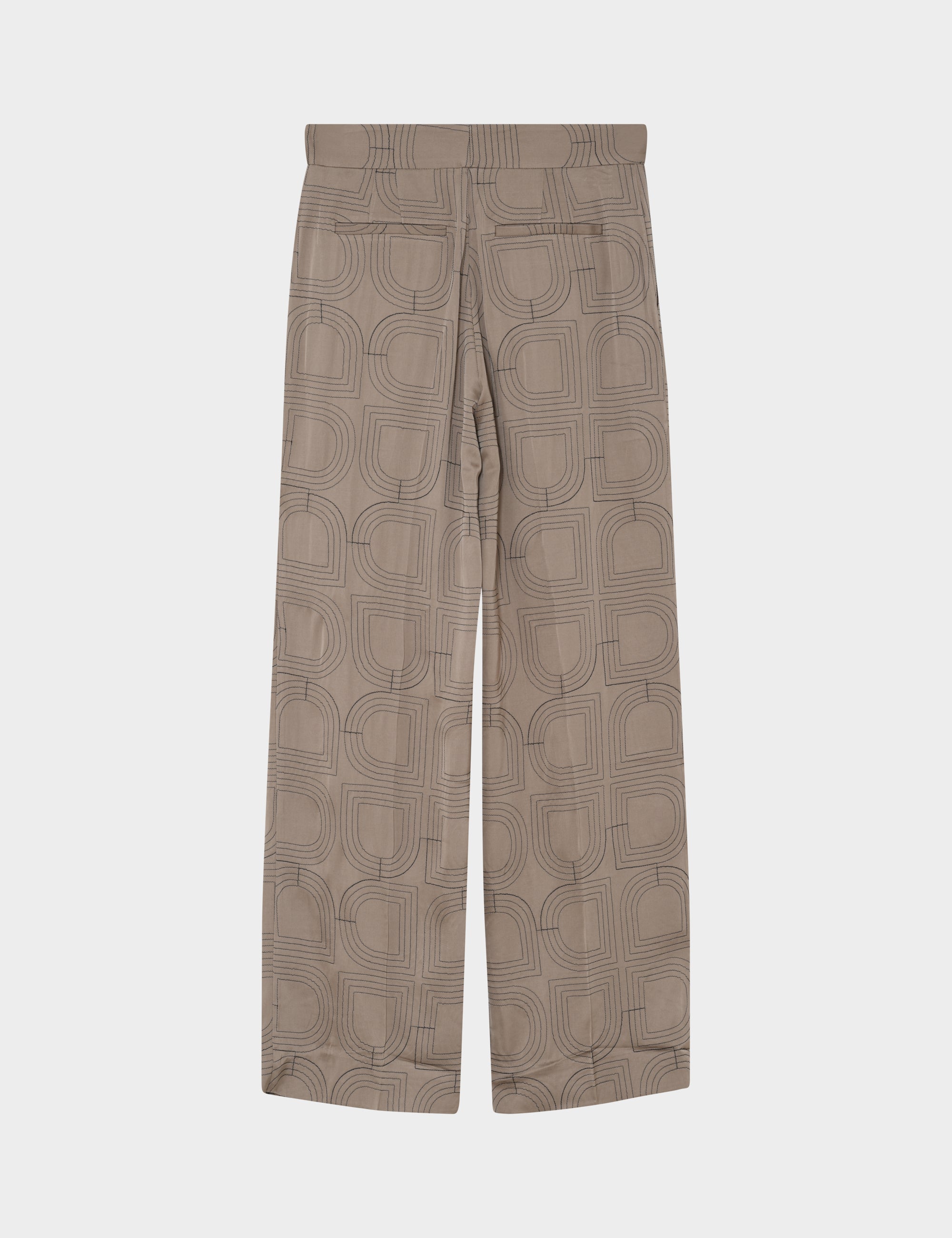 DAY Birger ét Mikkelsen Phoebe - Fluid Viscose Stitch Pants 181112 Walnut