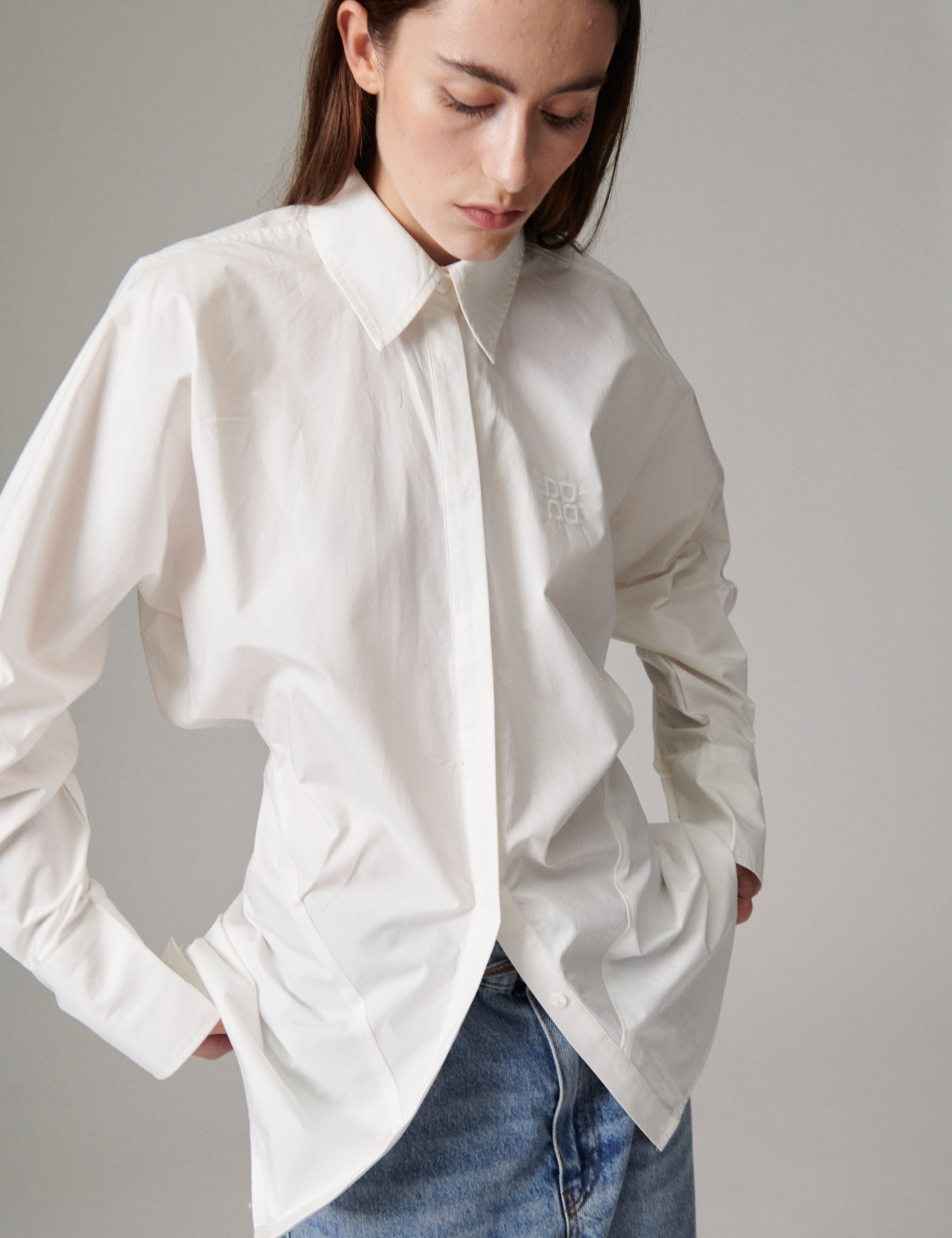 DAY Birger ét Mikkelsen Pixie - Poplina - Shirt Shirt 114001 Brilliant White