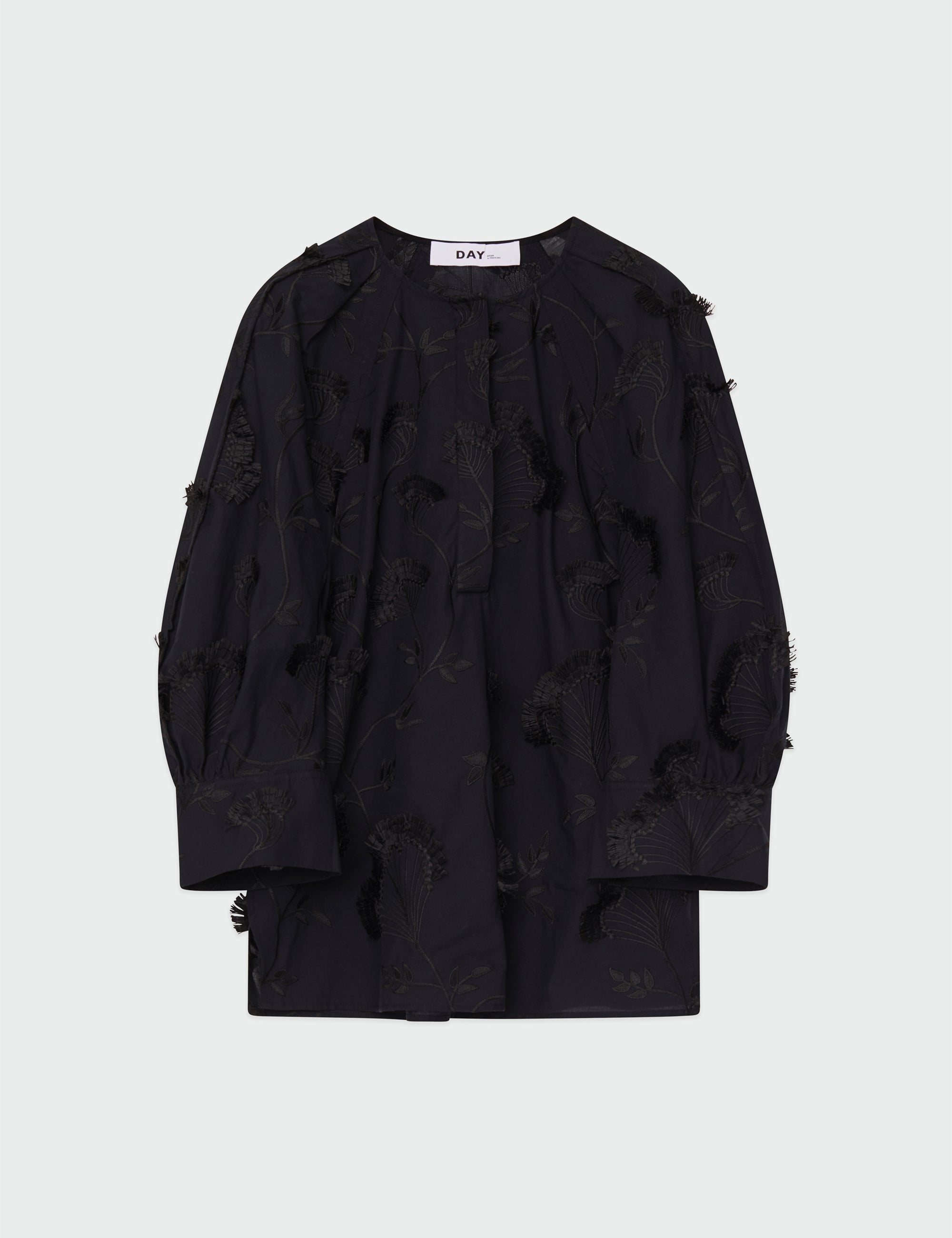 DAY Birger ét Mikkelsen Porter - Blooming Fringes Shirts & Blouses 190303 Black