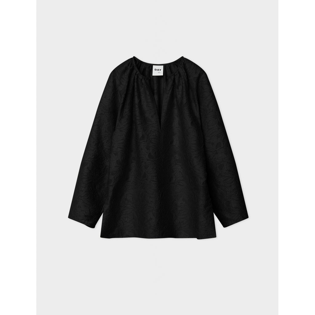 DAY Birger ét Mikkelsen Quinn - Lace Texture Shirts & Blouses 190303 BLACK