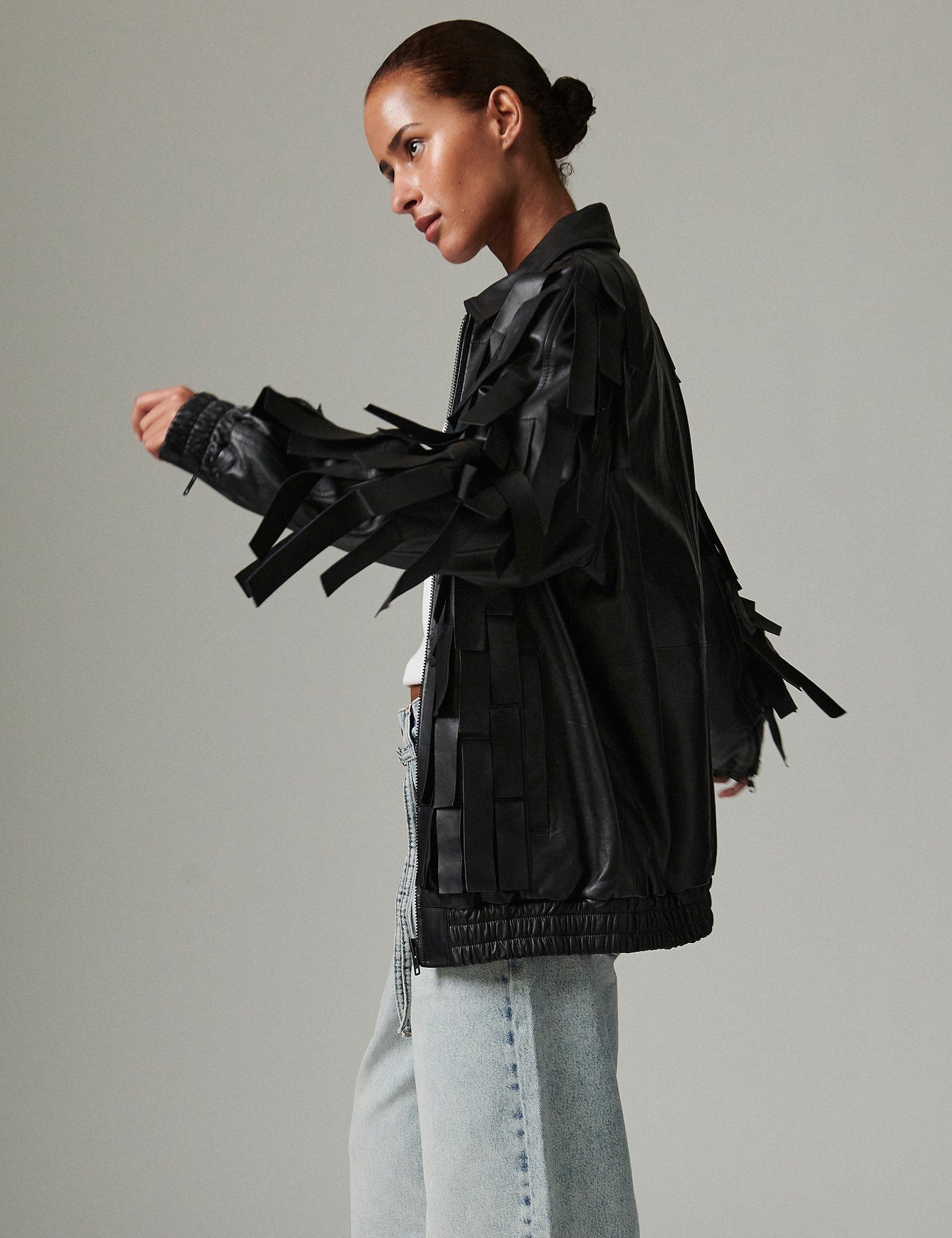 Rafia - Soft Lamb Leather - Jacket - Black
