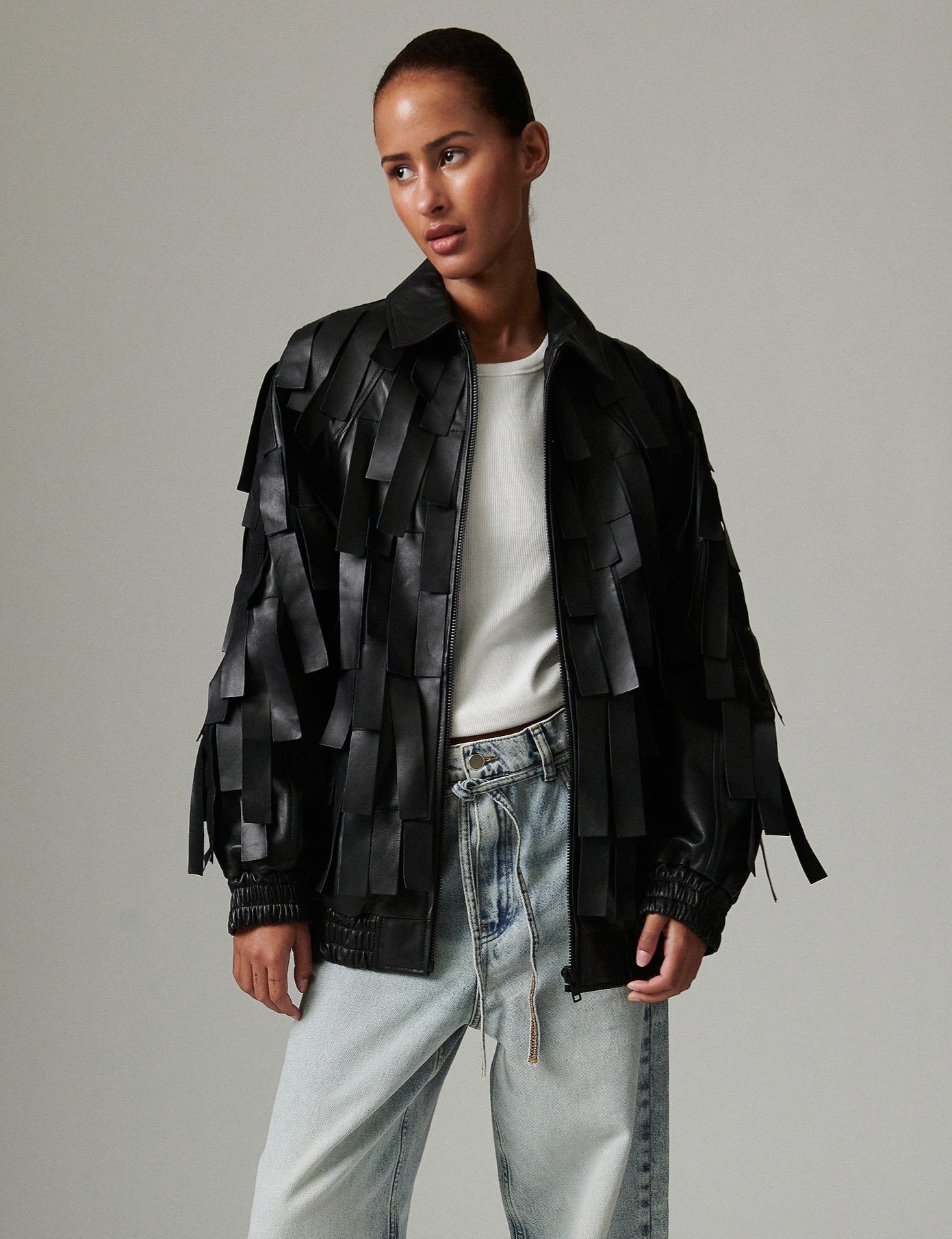 Rafia - Soft Lamb Leather - Jacket - Black