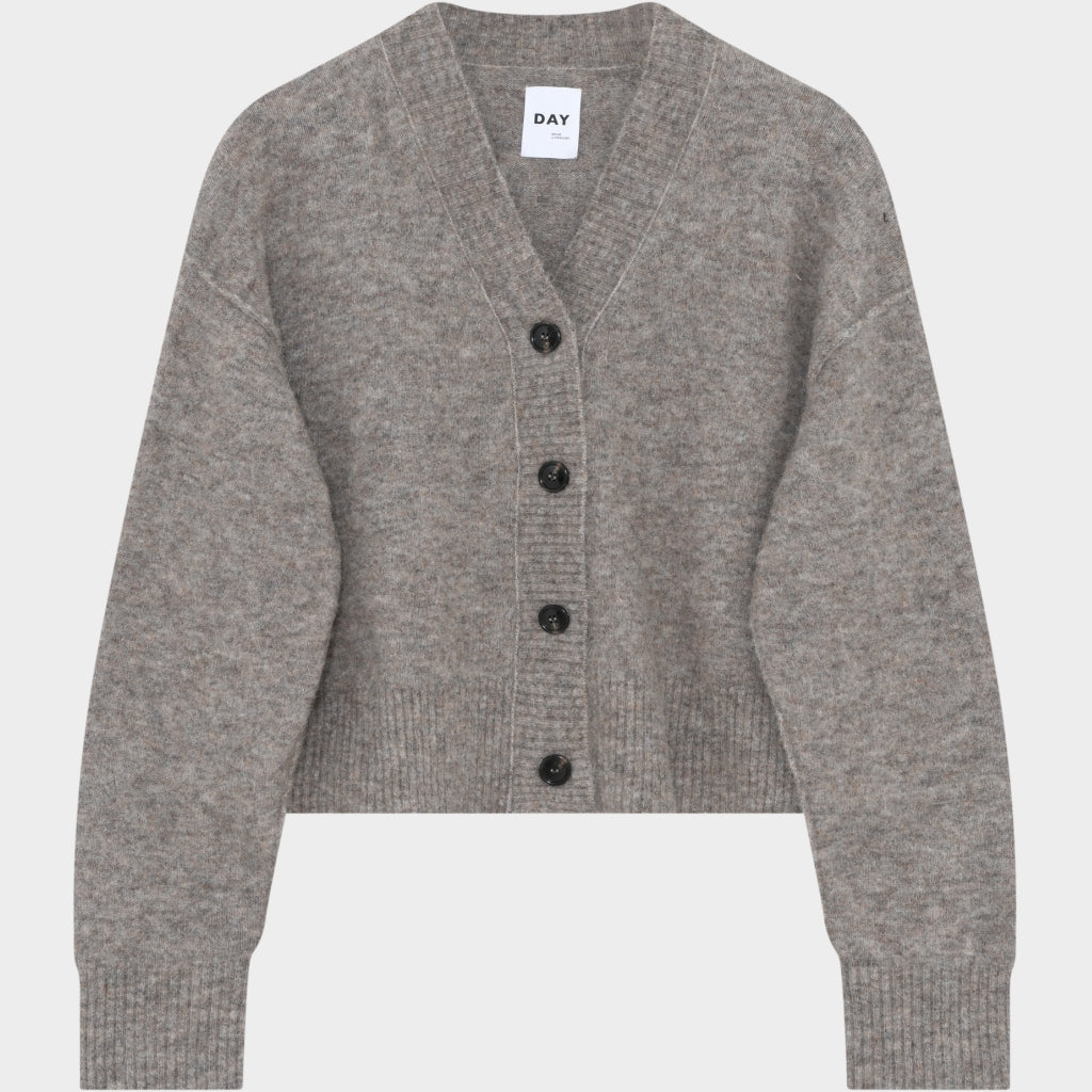 DAY Birger ét Mikkelsen Rana - Cozy Days Cardigan 500148 HUMUS MELANGE