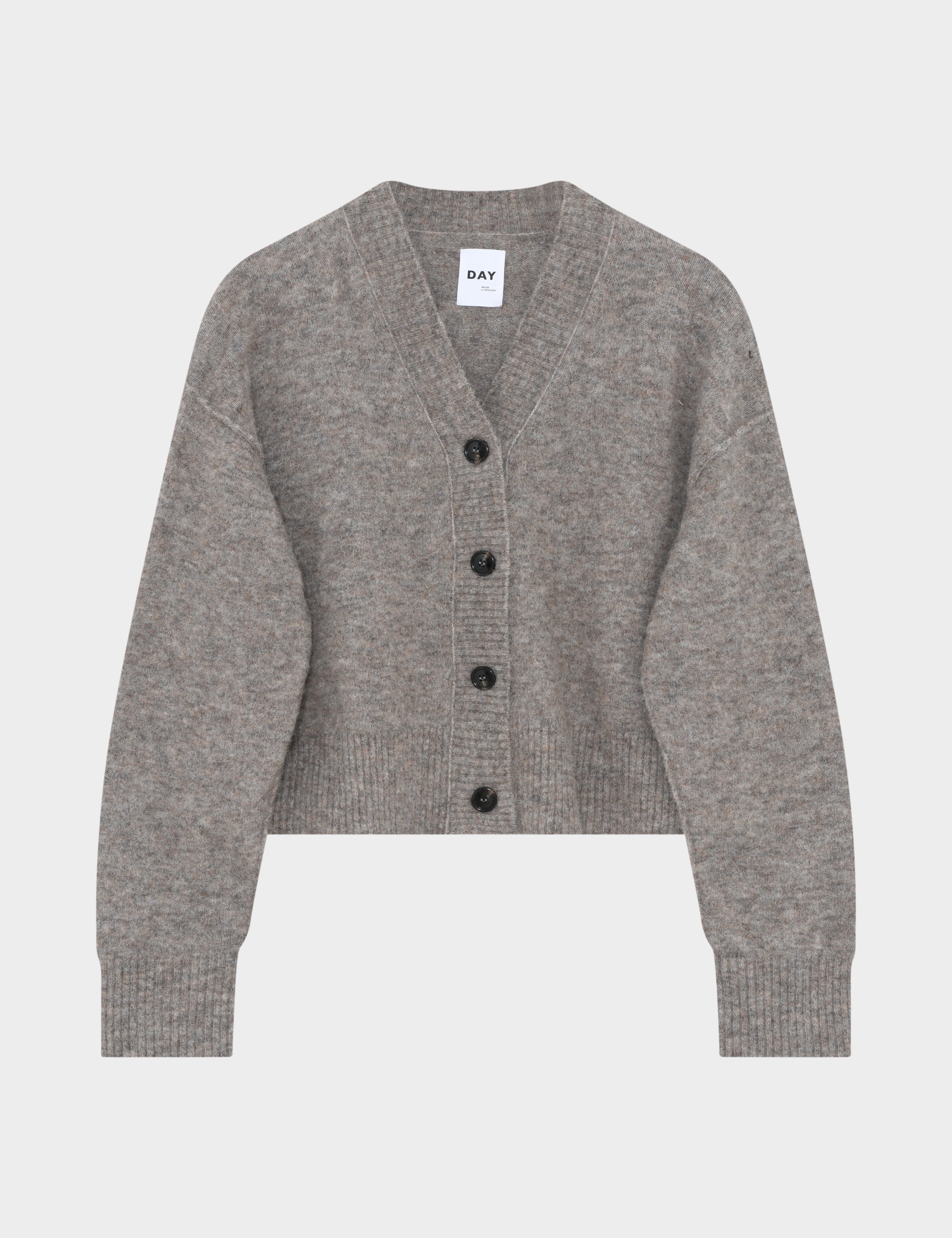 DAY Birger ét Mikkelsen Rana - Cozy Days Cardigan 500149 LIGHT ESPRESSO MELANGE